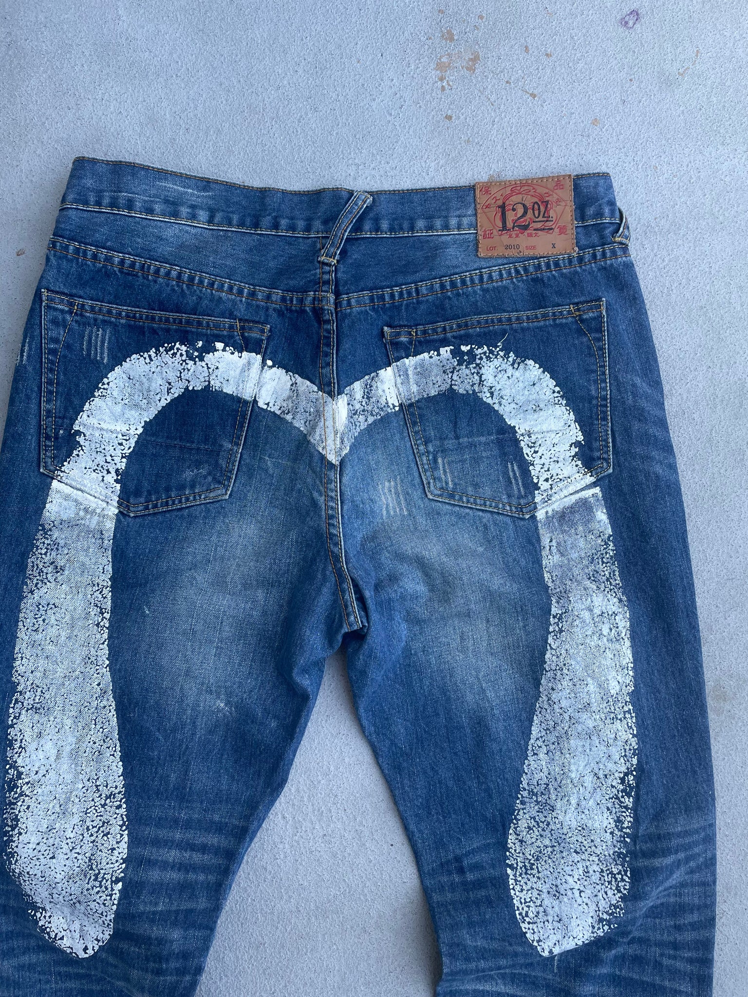 FADED EVISU DIACOCK JEANS / 36