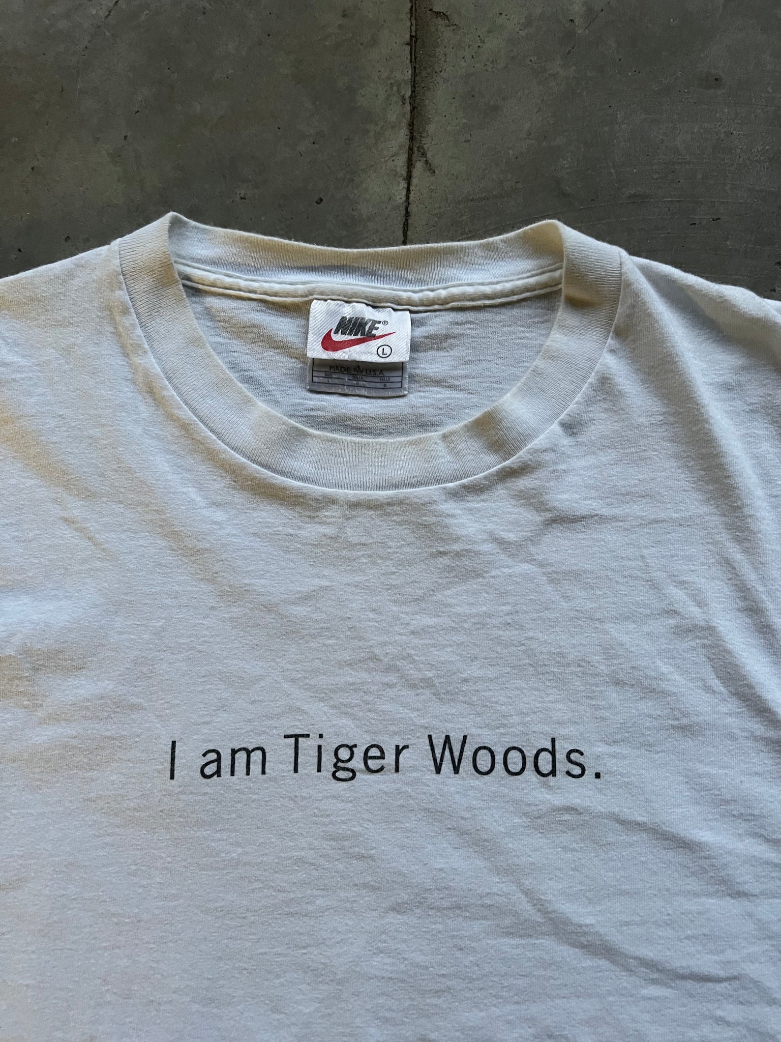 1990s I AM TIGER WOODS TEE / LARGE