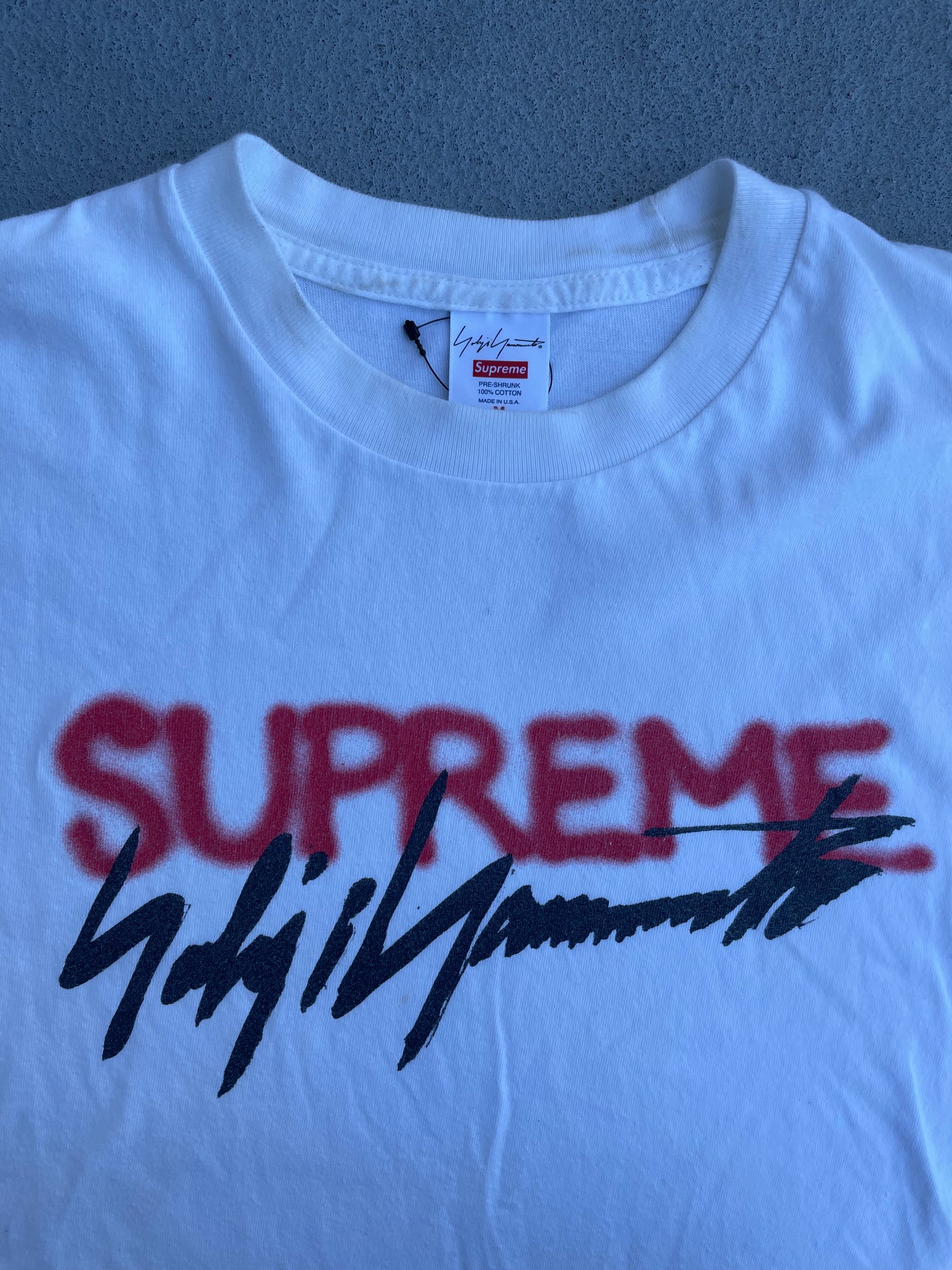 SUPREME X YOHJI YAMAMOTO TEE / MEDIUM