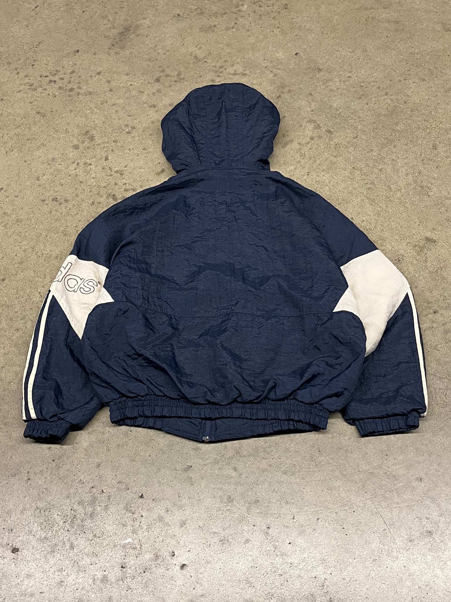 1990s ADIDAS HOODED JACKET  / XLarge