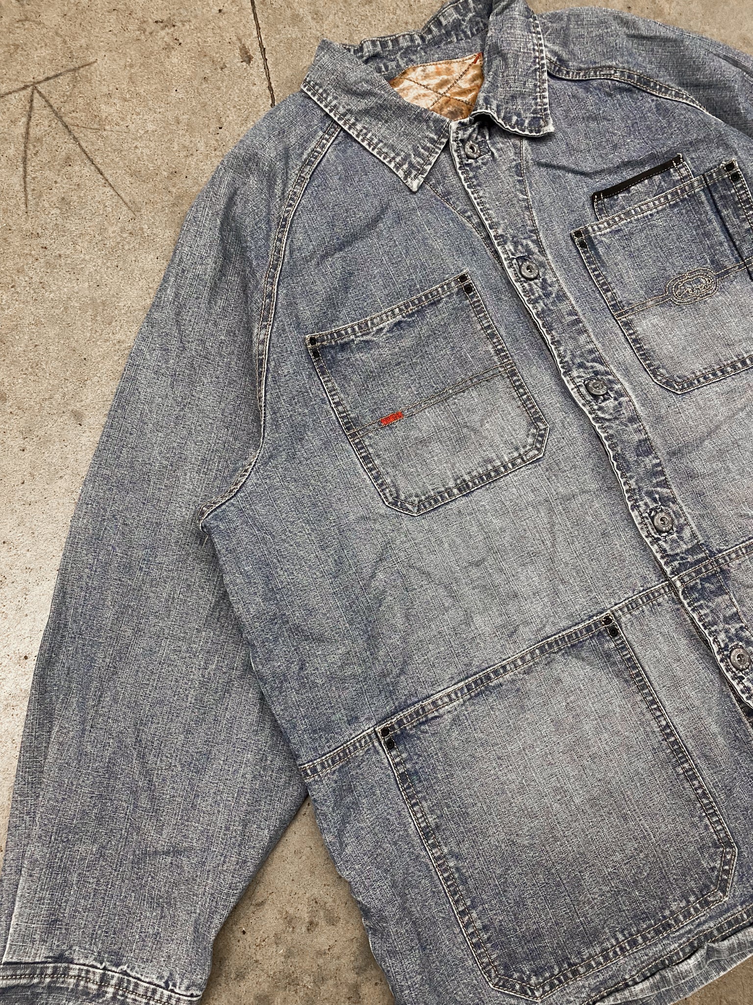 ECKO DENIM MEDIUM WASH JACKET / XLarge