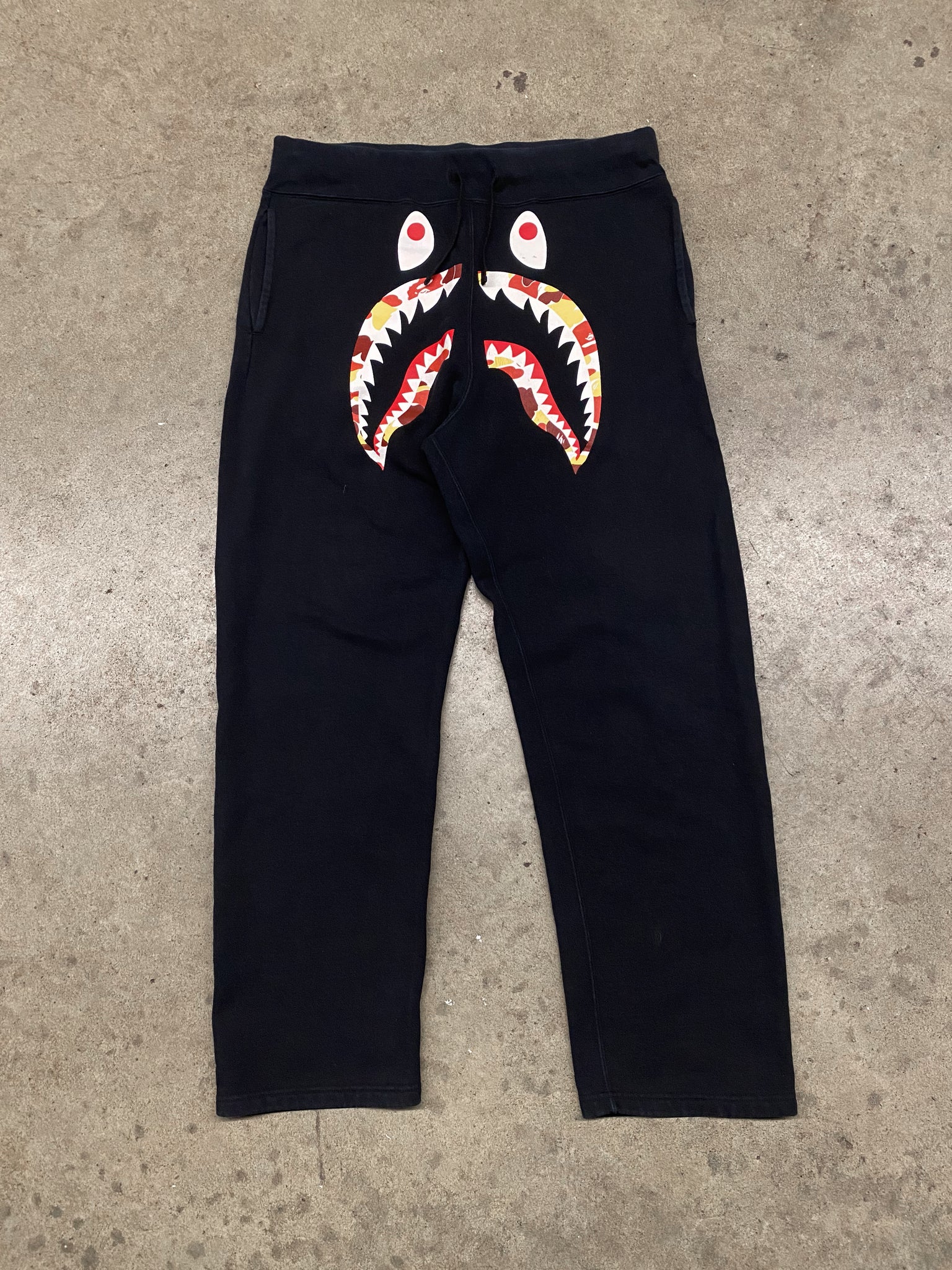 A Bathing Ape Shark Bejing Joggers / 34x28.5