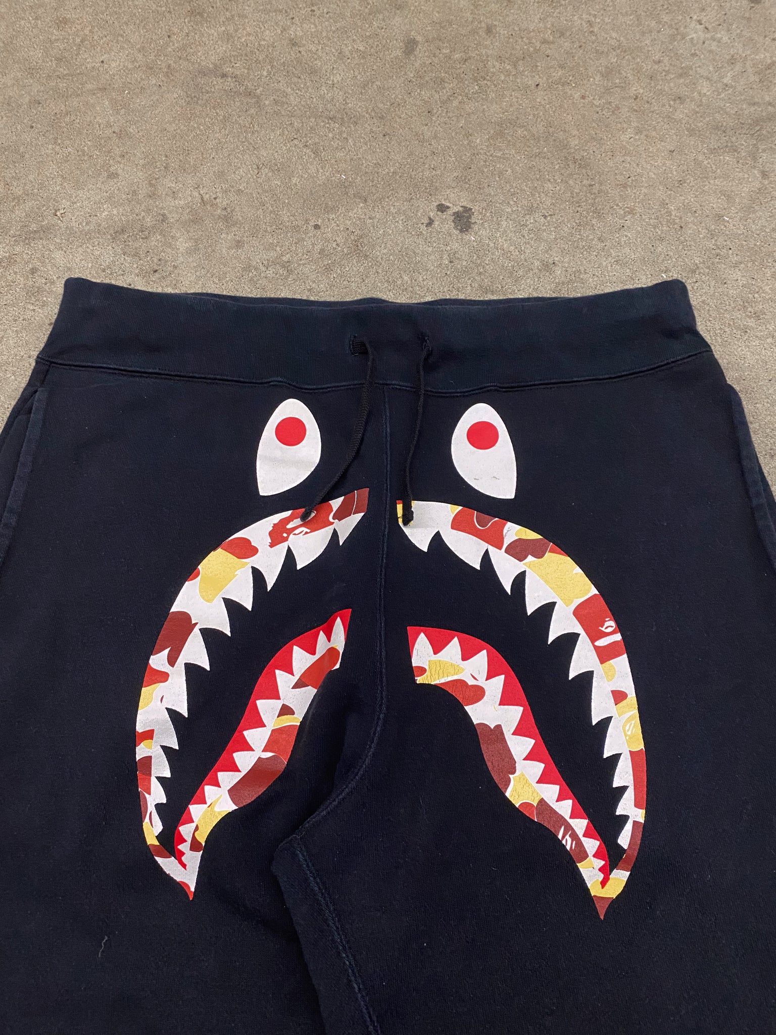 A Bathing Ape Shark Bejing Joggers / 34x28.5