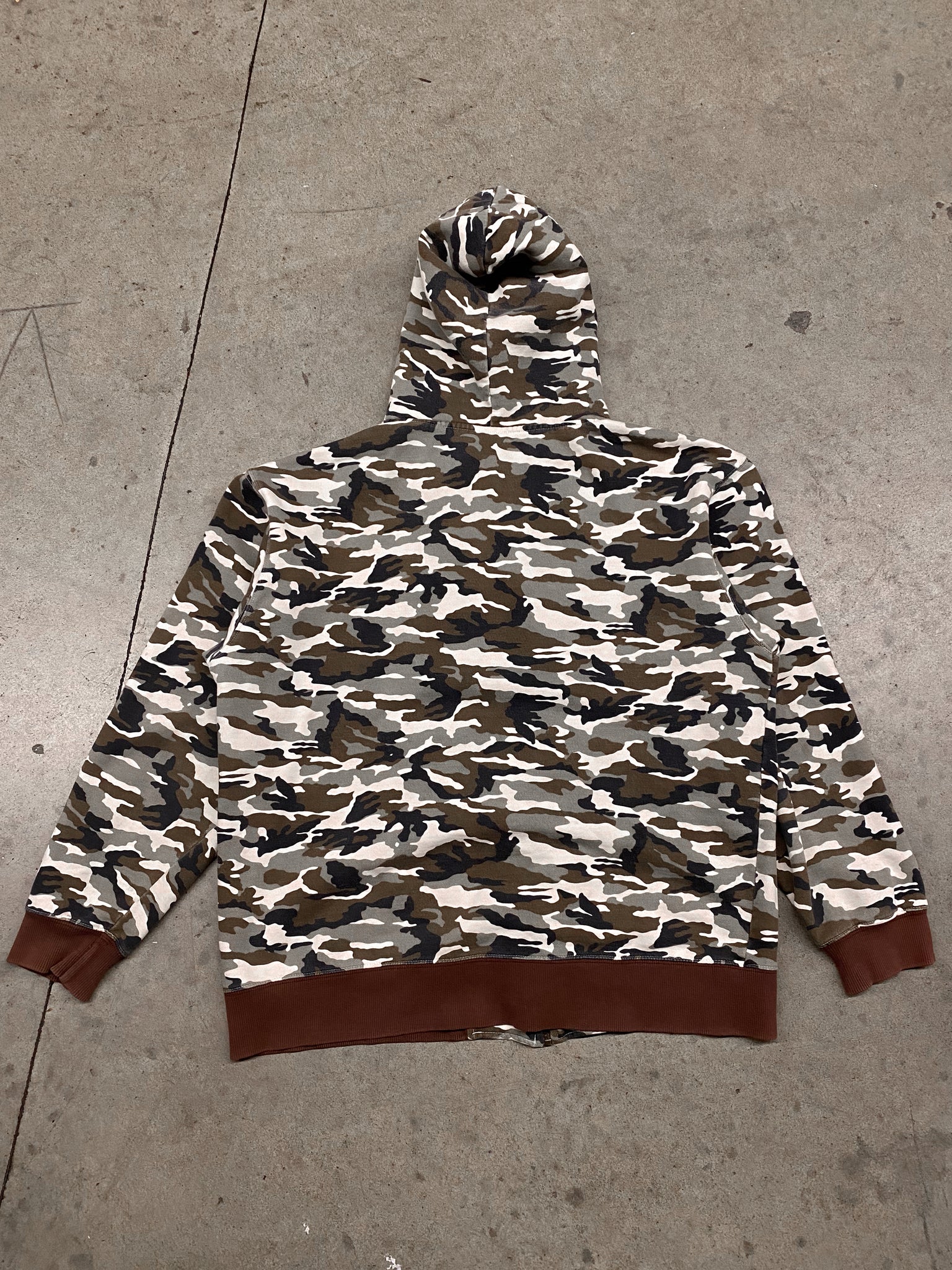 2000s INDEPENDENT CAMO HOODIE / Large