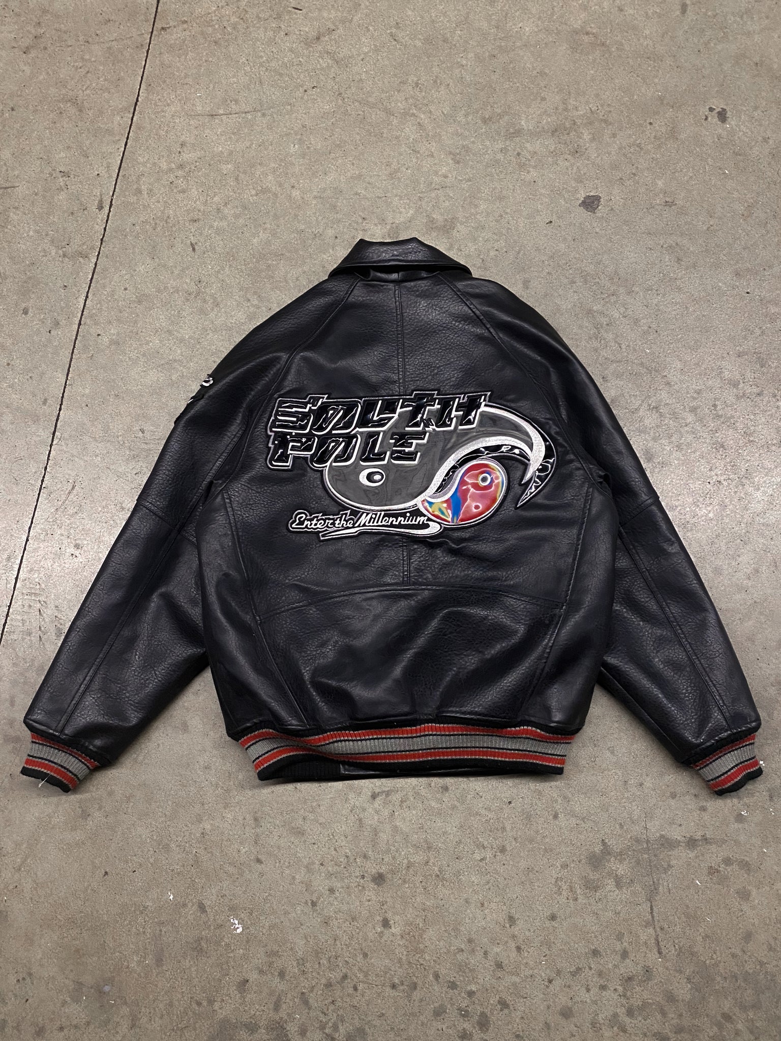 SOUTH POLE LEATHER JACKET / Large