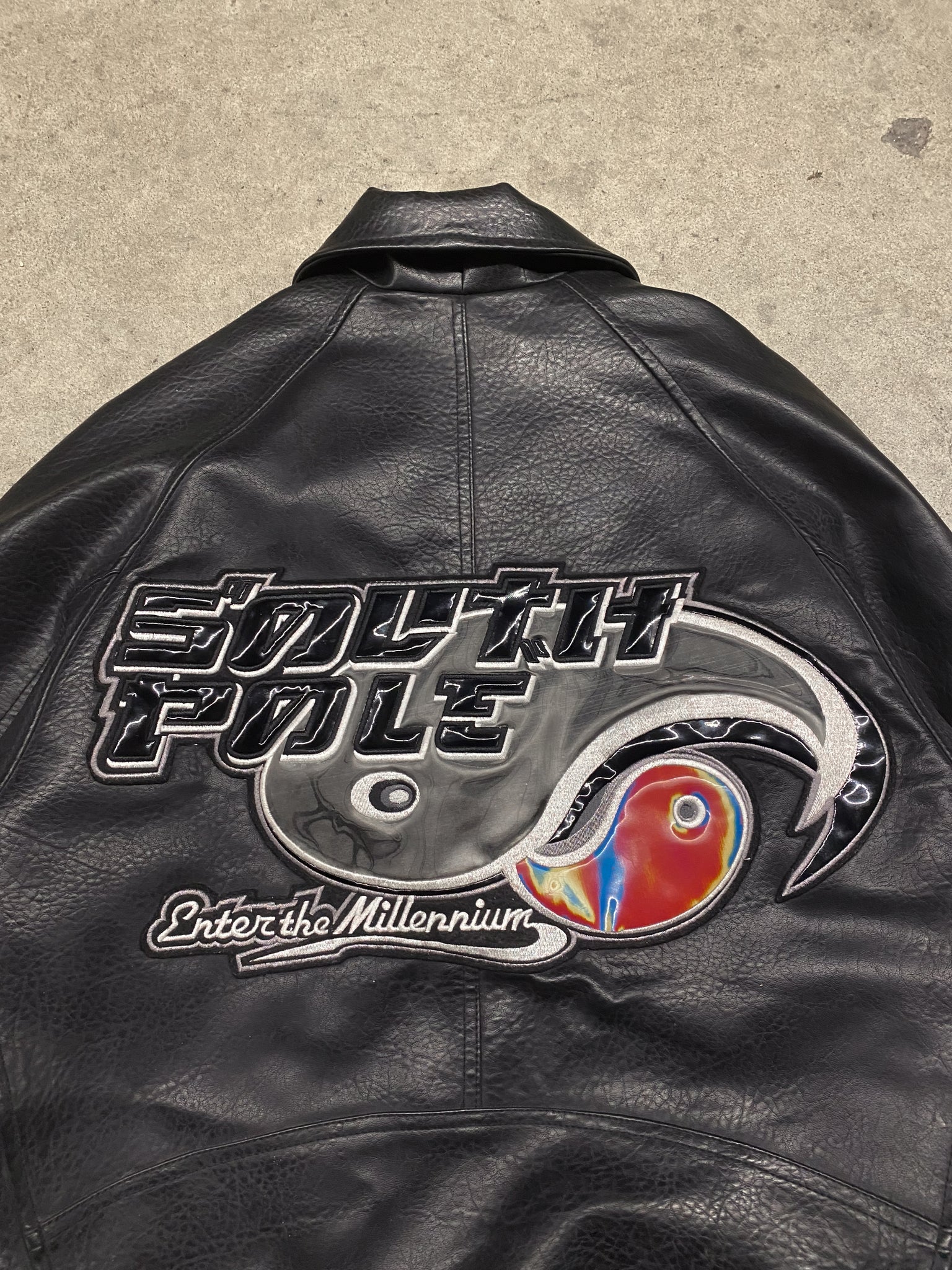 SOUTH POLE LEATHER JACKET / Large