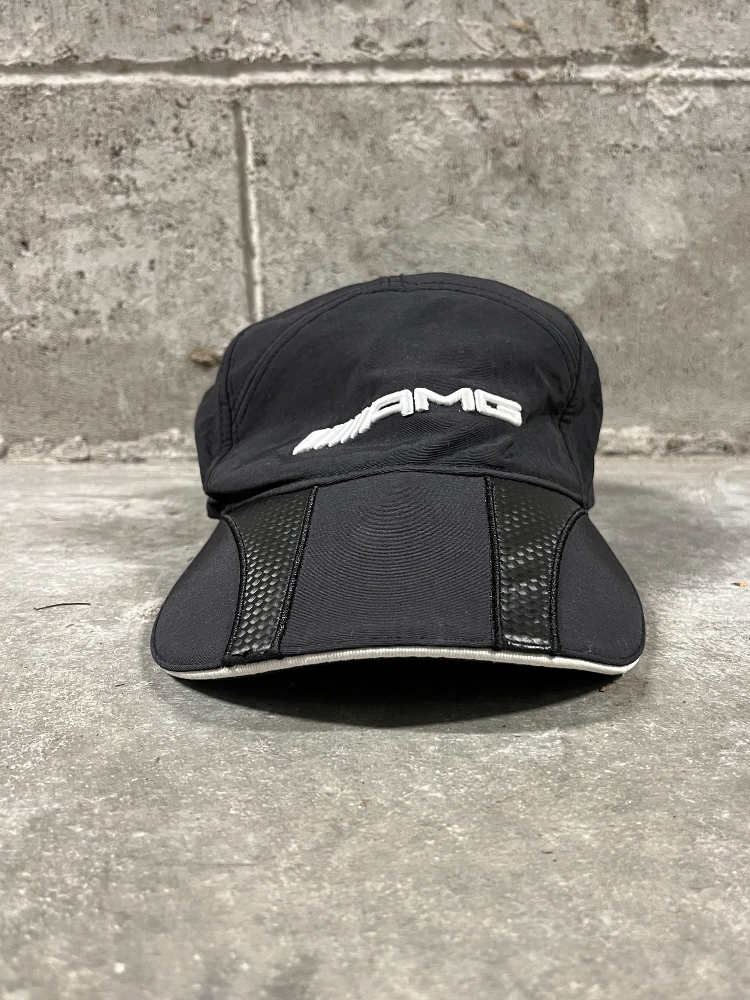 AMG Carbon Fibre Style Strapback Hat / One Size