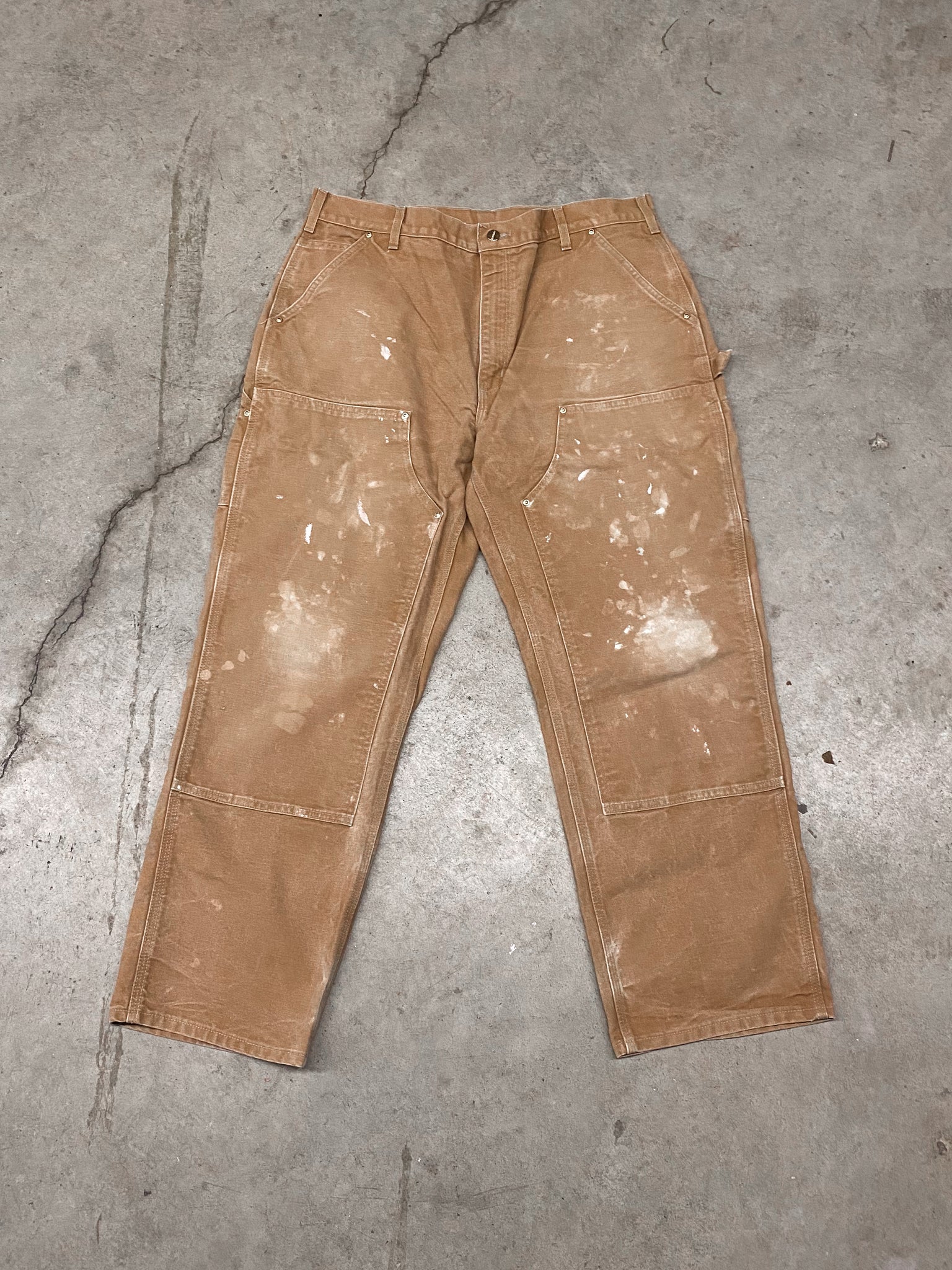 CARHARTT BROWN DOUBLE KNEES / 38x30