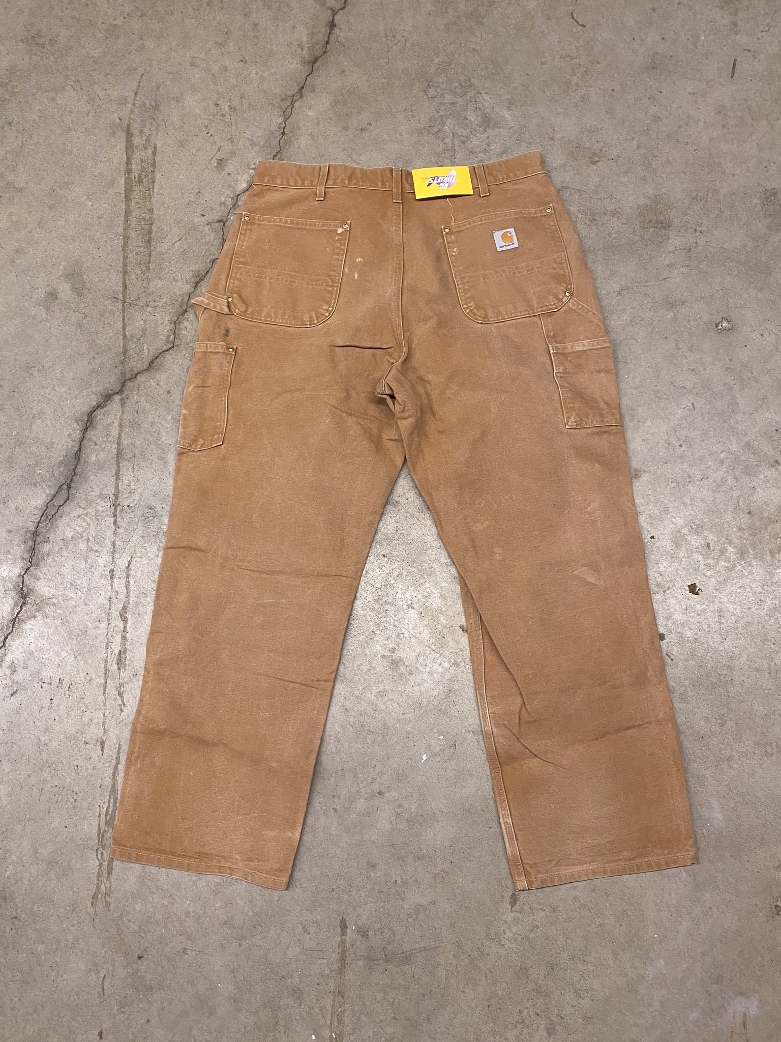 CARHARTT BROWN DOUBLE KNEES / 38x30