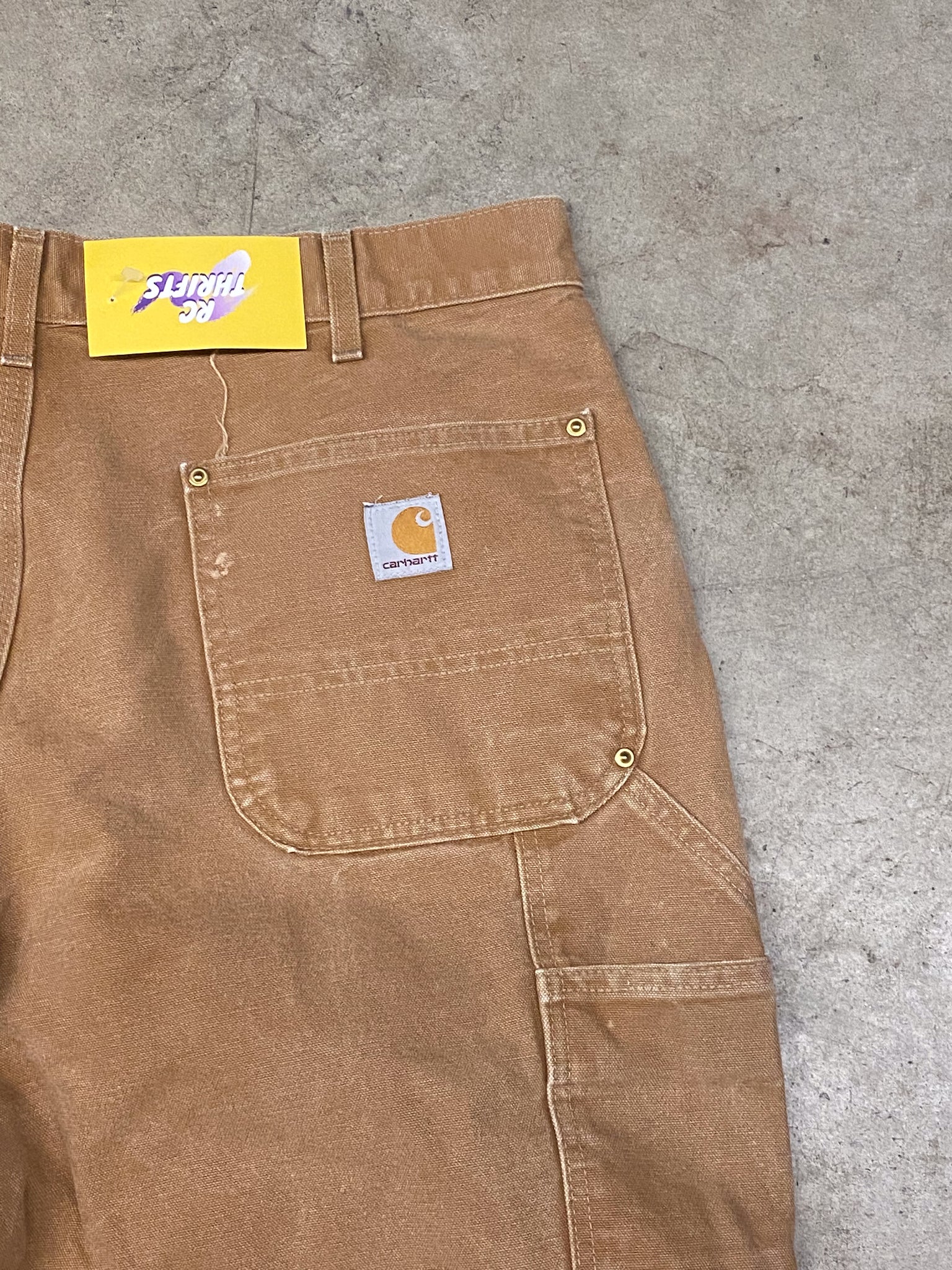 CARHARTT BROWN DOUBLE KNEES / 38x30