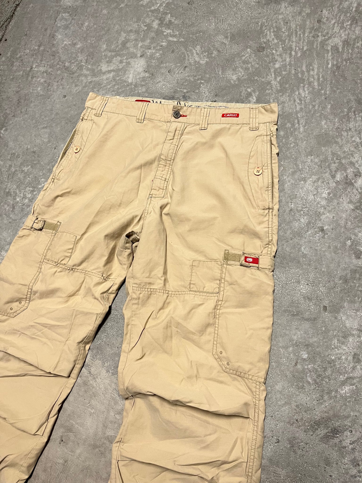 2000S Ecko Wide Baggy Cargo Pants / 38x32