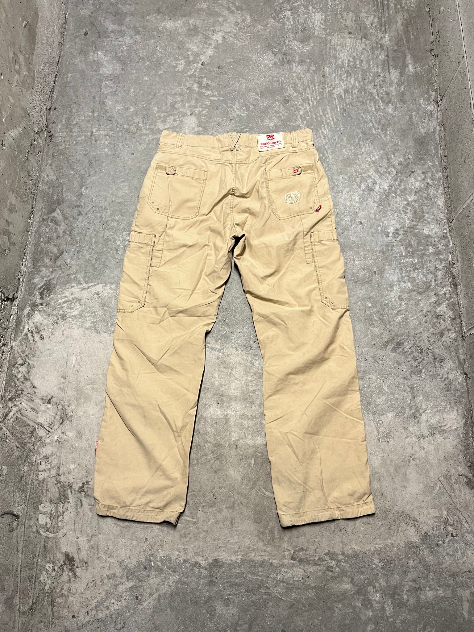 2000S Ecko Wide Baggy Cargo Pants / 38x32