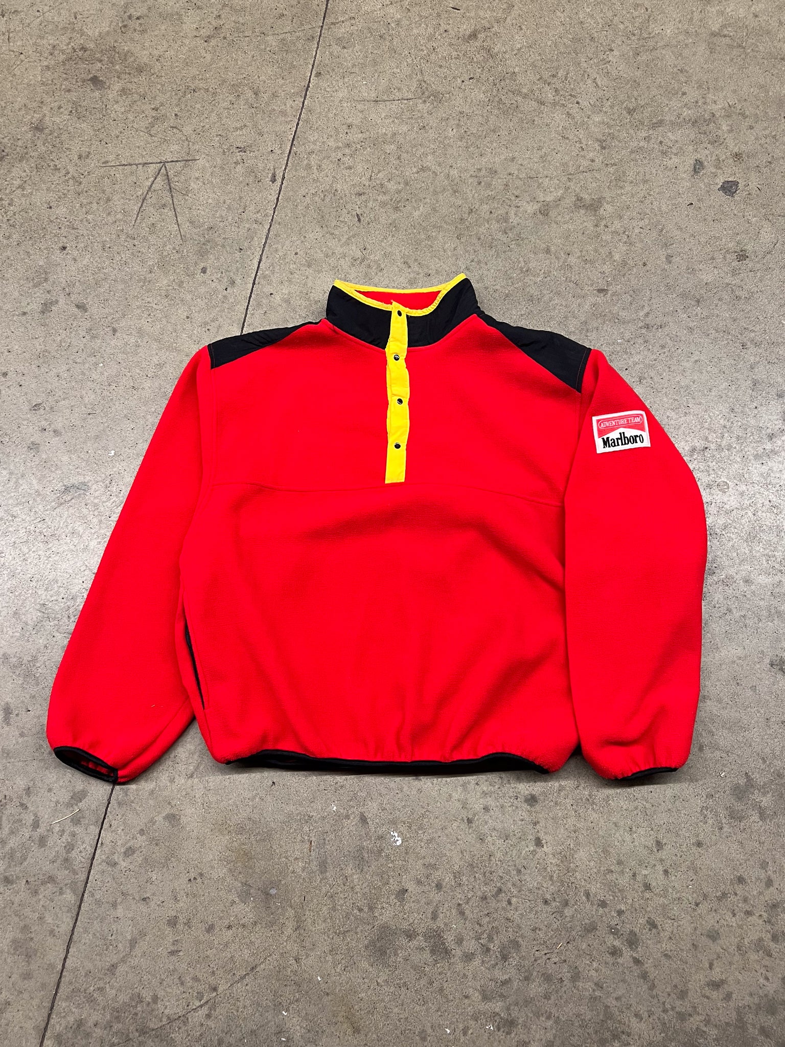 1990s Marlboro fleece buttonup / xlarge