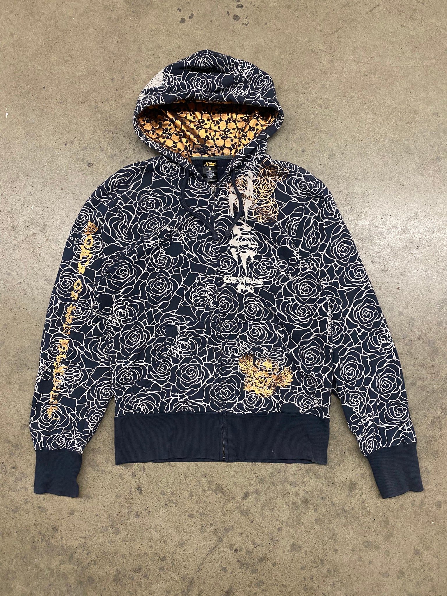 SMET BEJEWELLED ZIP UP HOODIE / Medium