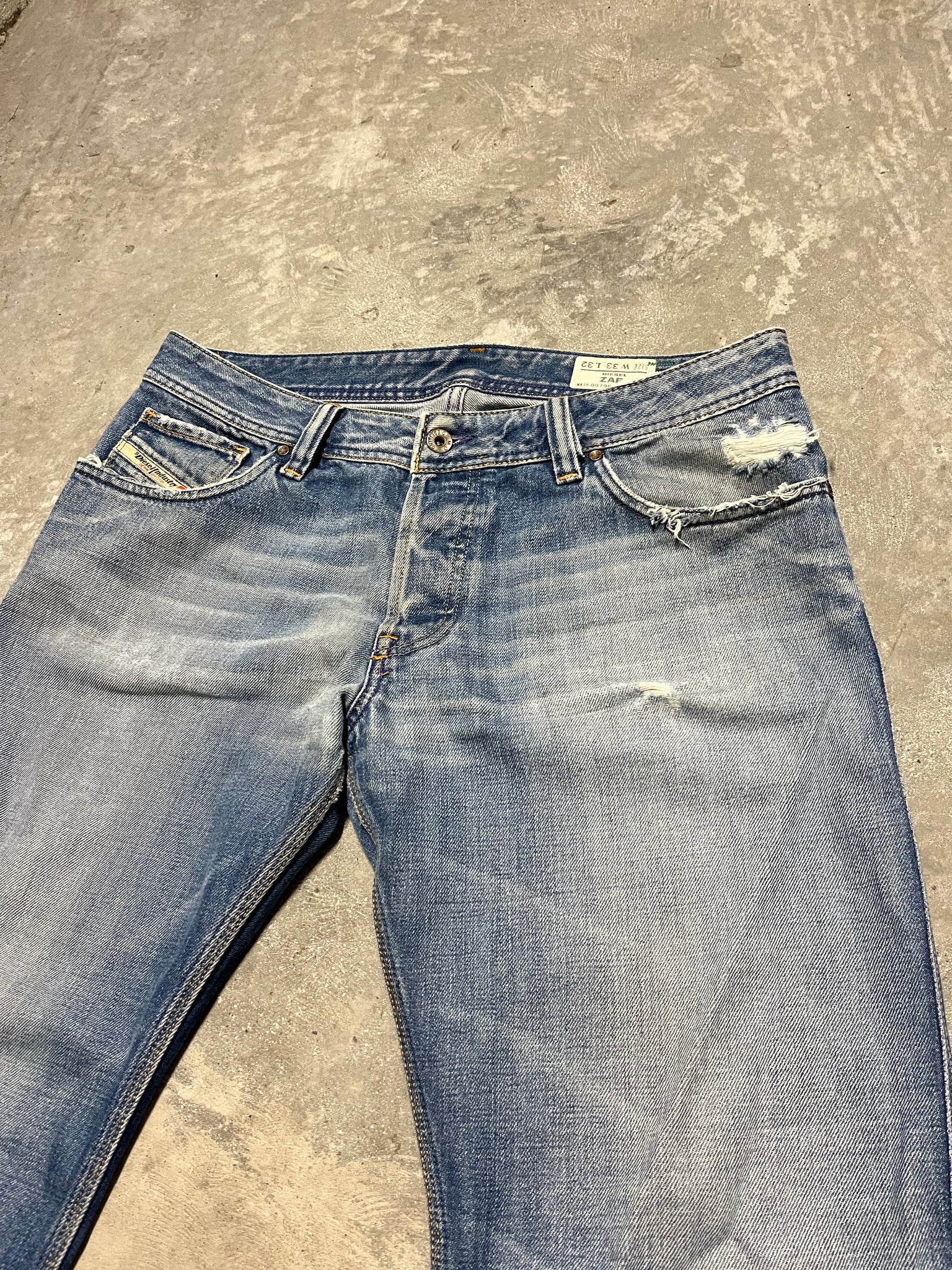 2000s Diesel Wide Boot Cut "ZAF" Jeans  /33x32