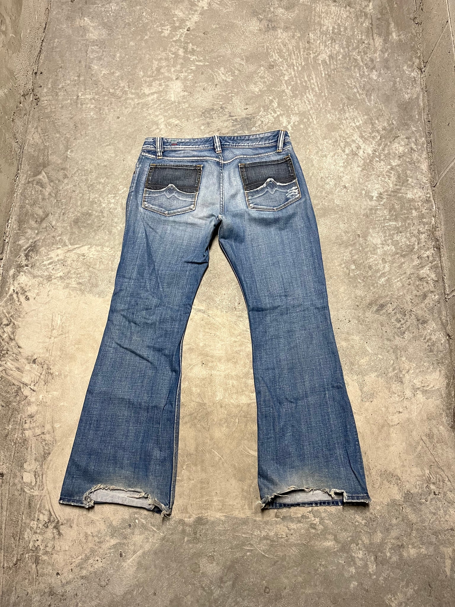 2000s Diesel Wide Boot Cut "ZAF" Jeans  /33x32