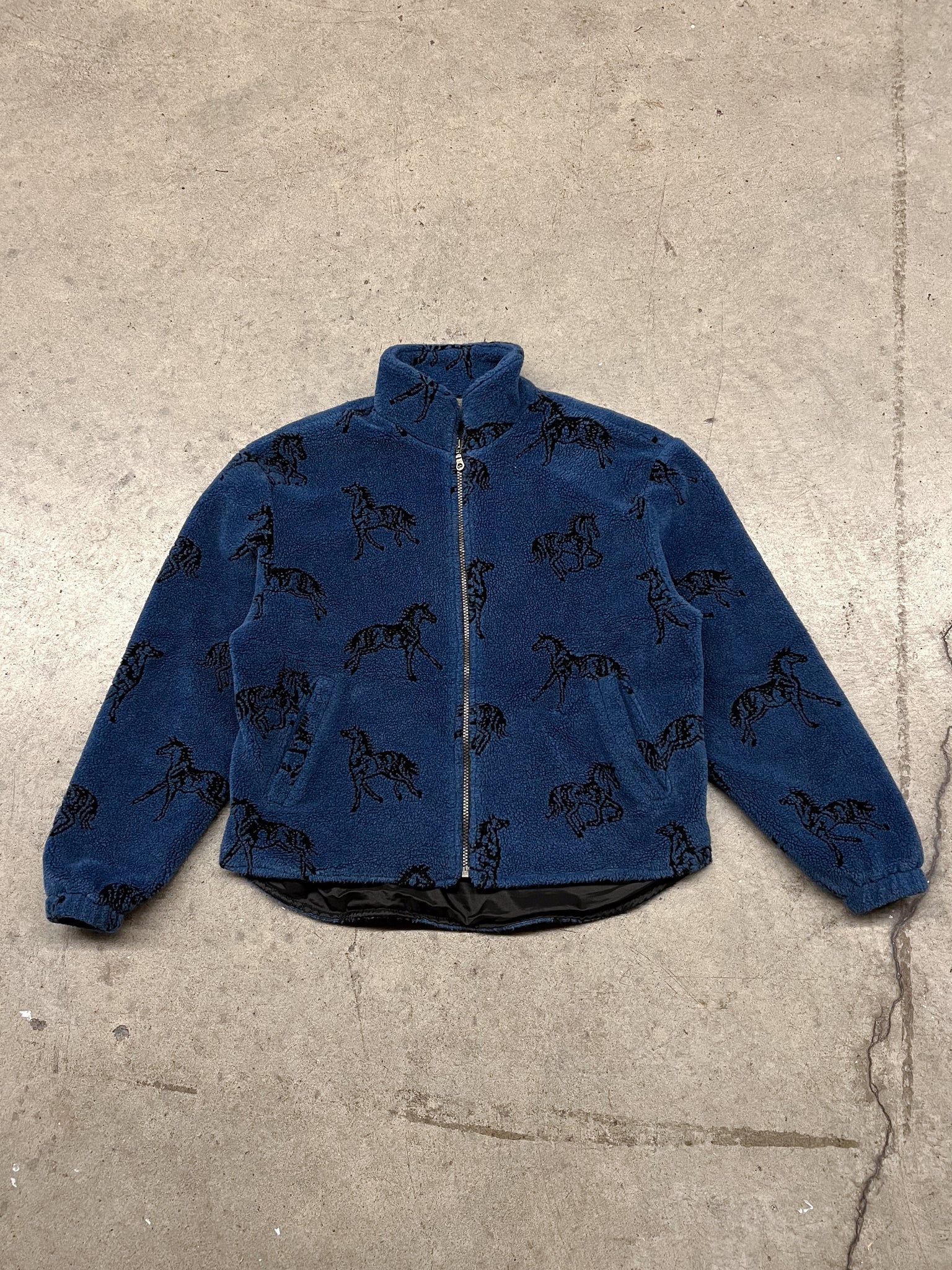 Tsunami horse zipup fleece / large