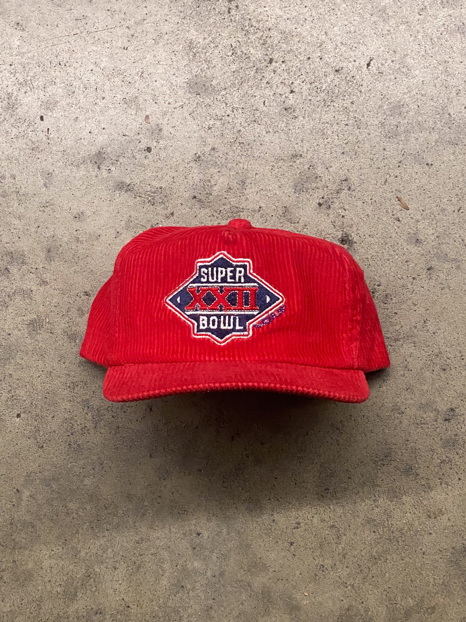 1988 SUPER BOWL RED CORDUROY ZIP-BACK