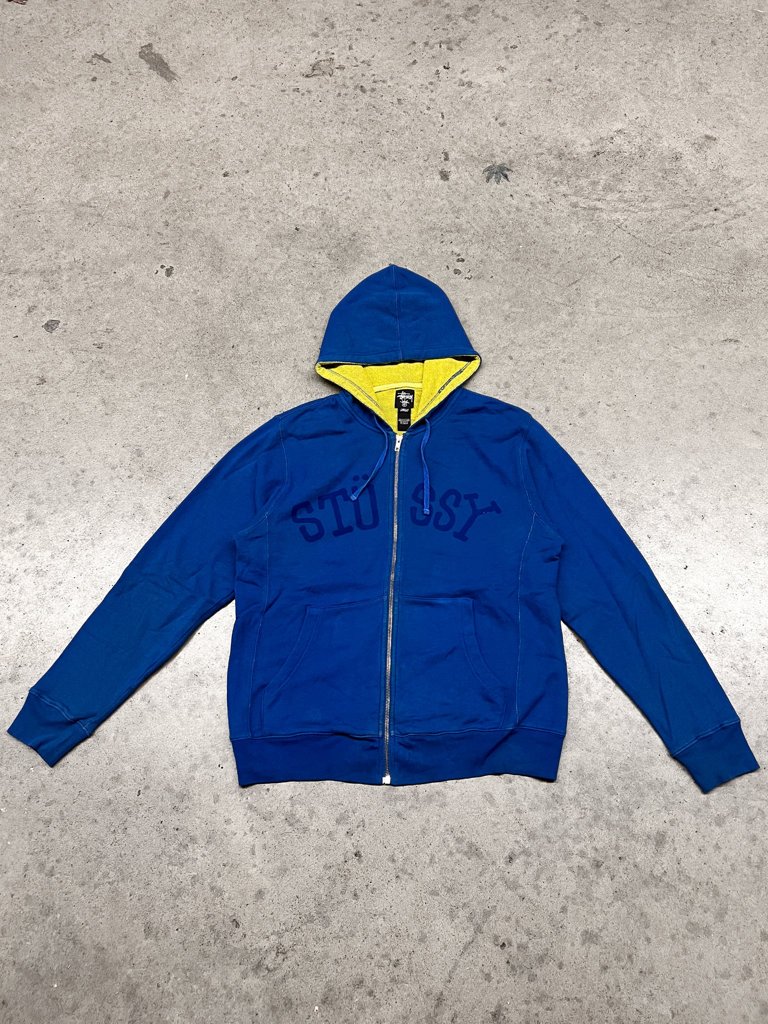 STUSSY ROYAL BLUE ZIPUP / LARGE