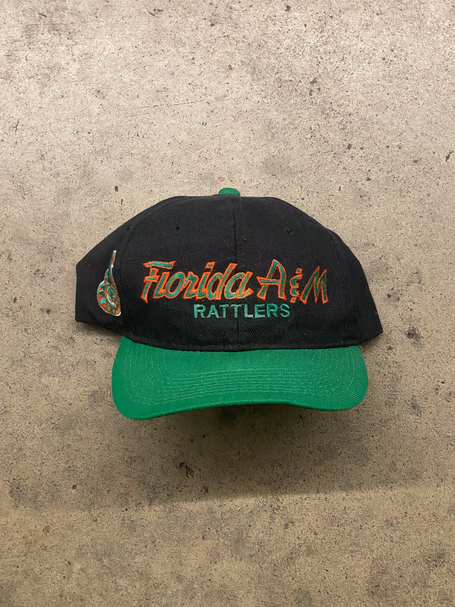 1990S FLORIDA A&M RATTLERS DOUBLE LINE SNAPBACK