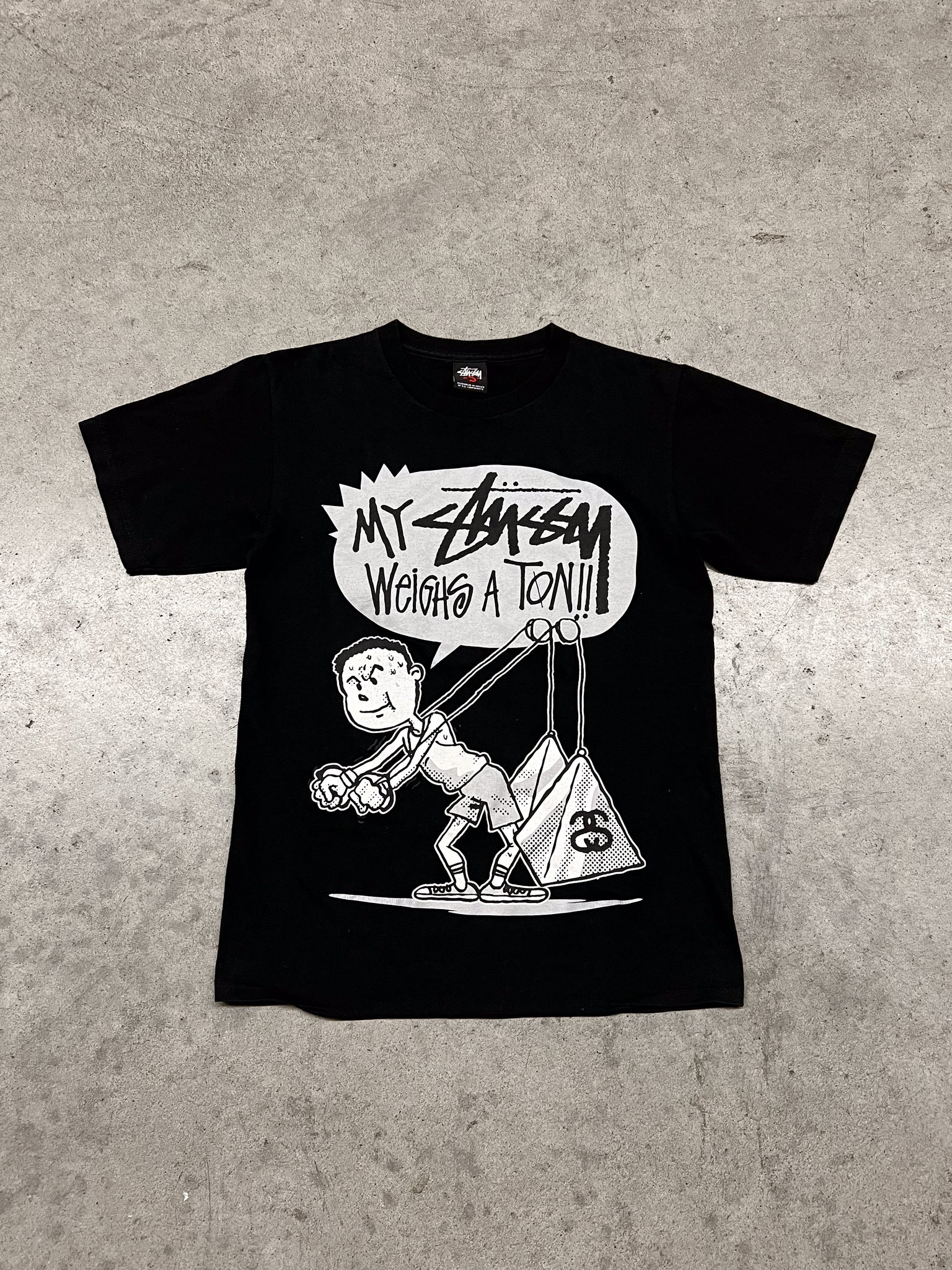 2000s STUSSY WEIGHS A TON TEE / SMALL