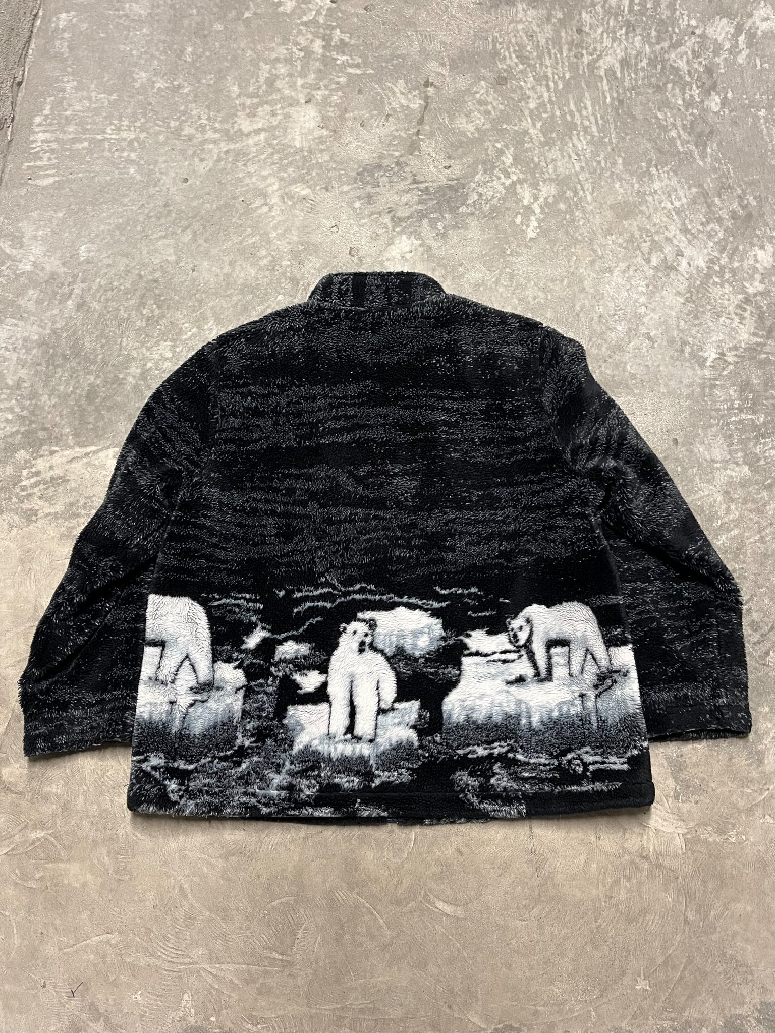 Northern Reflection Polar Bear AOP Fleece Jacket / XLARGE