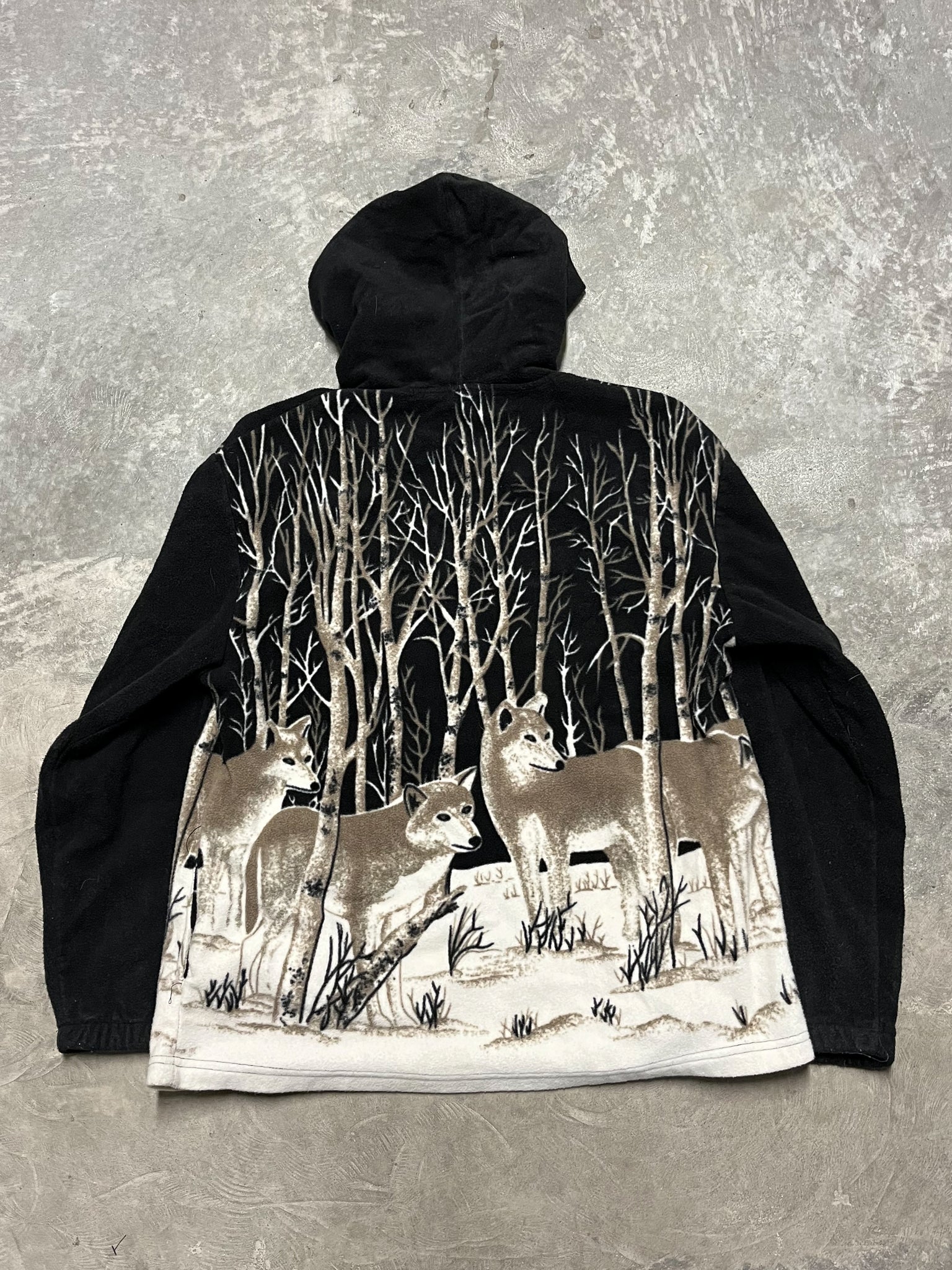 Pack of Wolves AOP Fleece Hoodie / XXLARGE