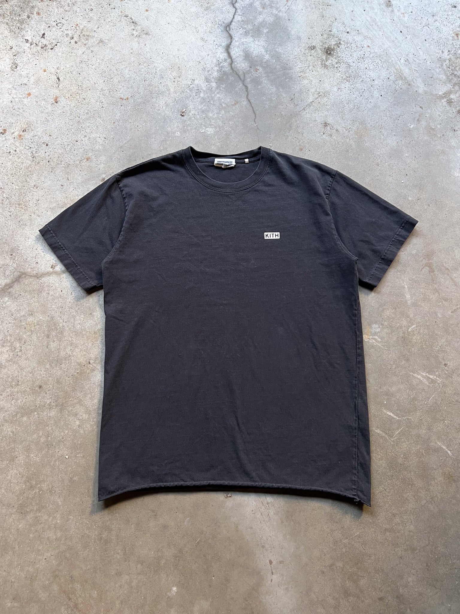 KITH BASIC LOGO BLACK TEE / SMALL