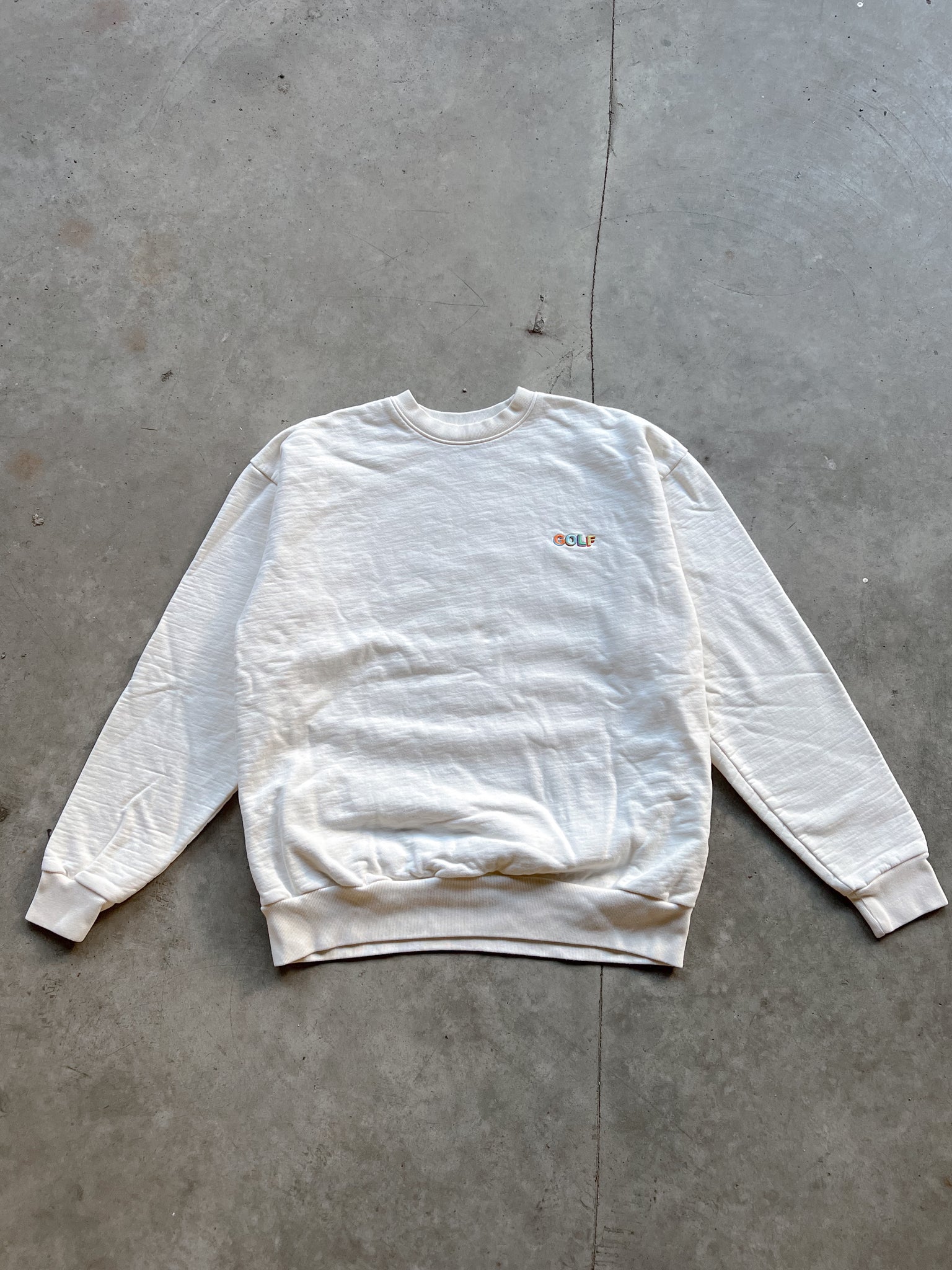 GOLF CREAM CREWNECK / LARGE