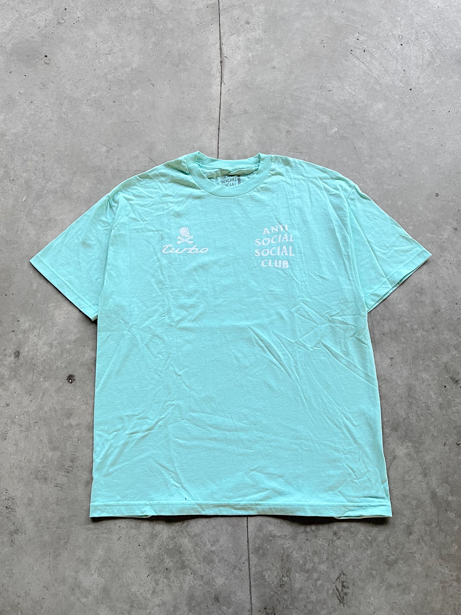 ASSC X NEIGHBORHOOD MINT TEE / XLARGE