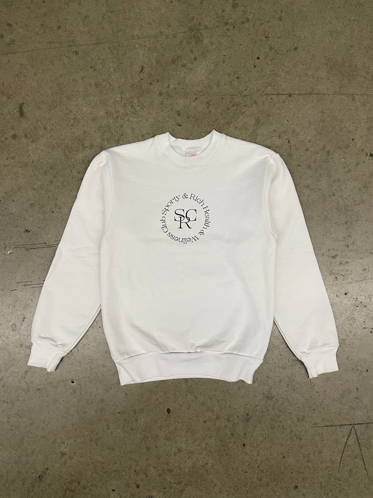 Sporty and Rich white crewneck / Xsmall