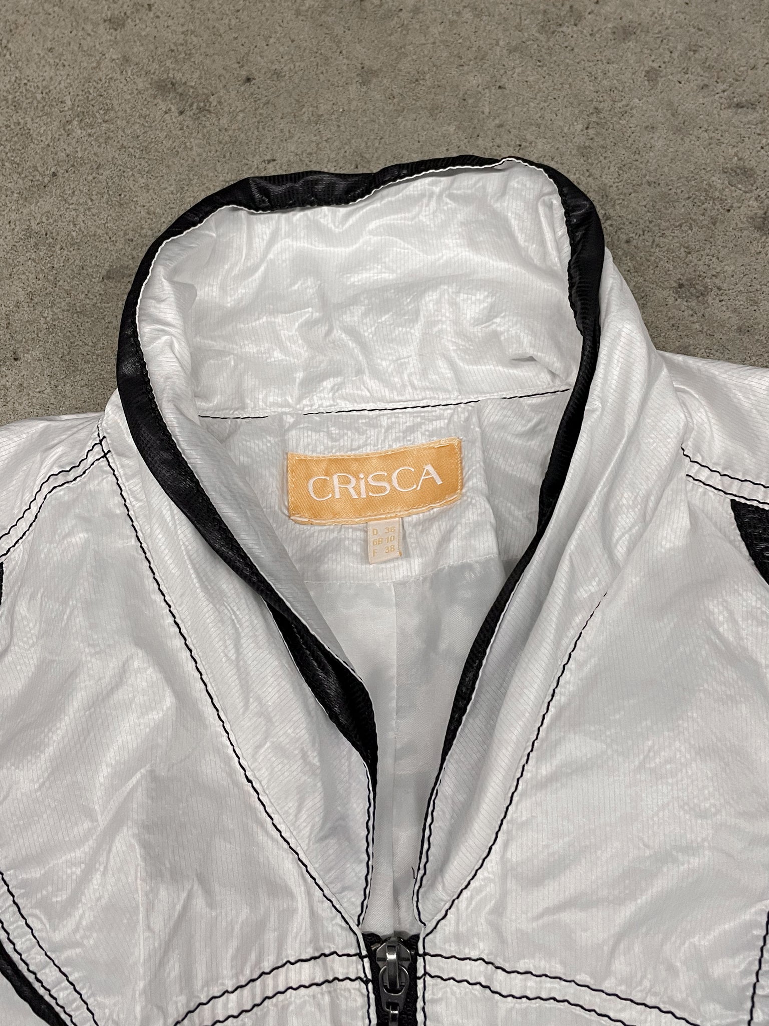 CRISCA Nylon Utility Collared Zip Up Jacket / SMALL