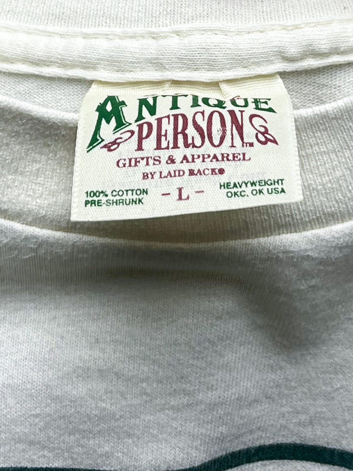 1990'S ANTIQUE PERSON TEE / LARGE