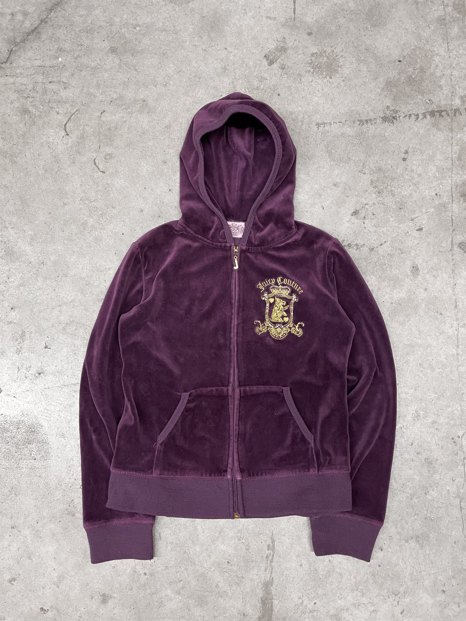 JUICY COUTURE PURPLE ZIPUP / MEDIUM