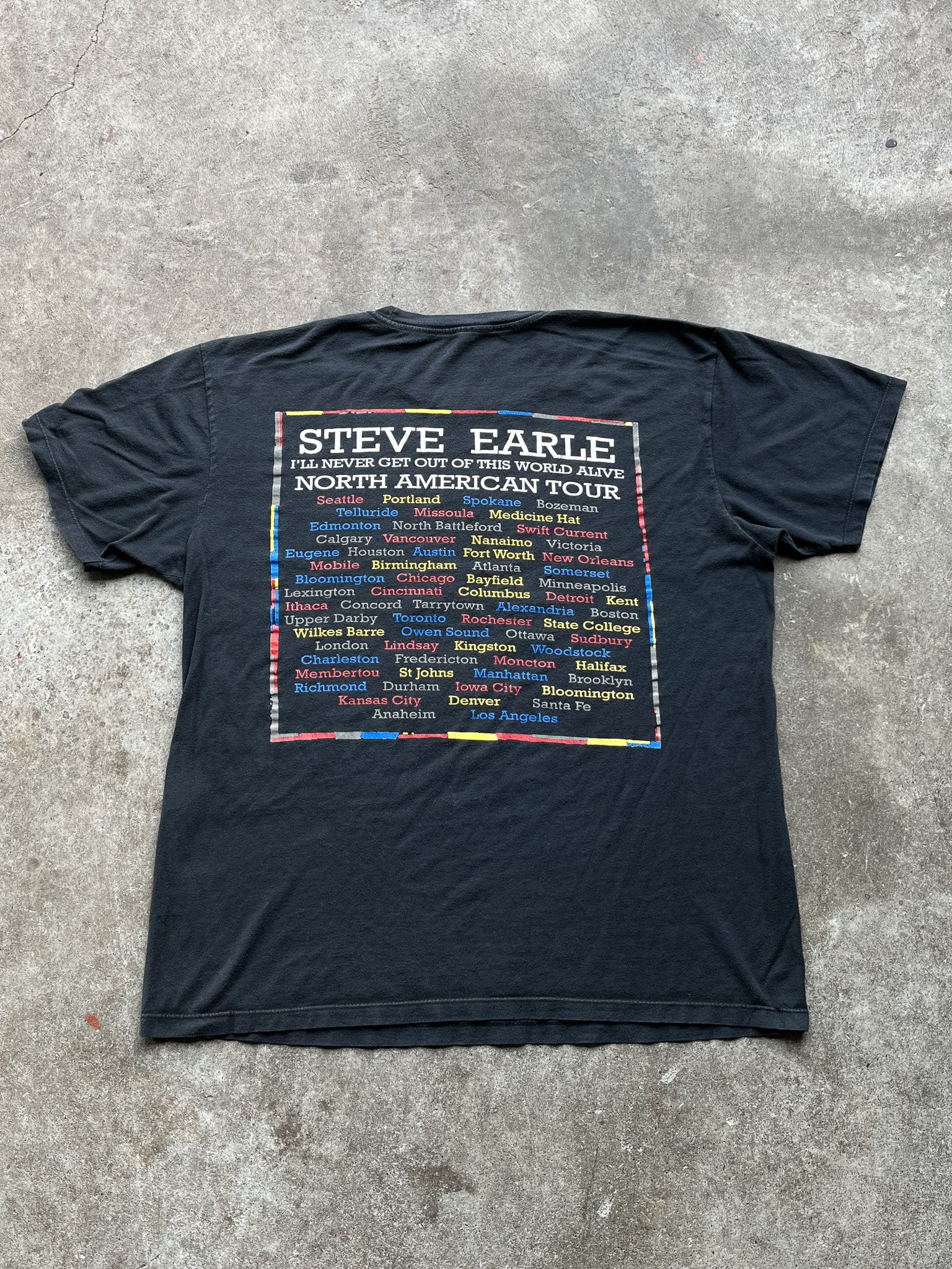 2011 Steve Earle Tour Tee / Medium