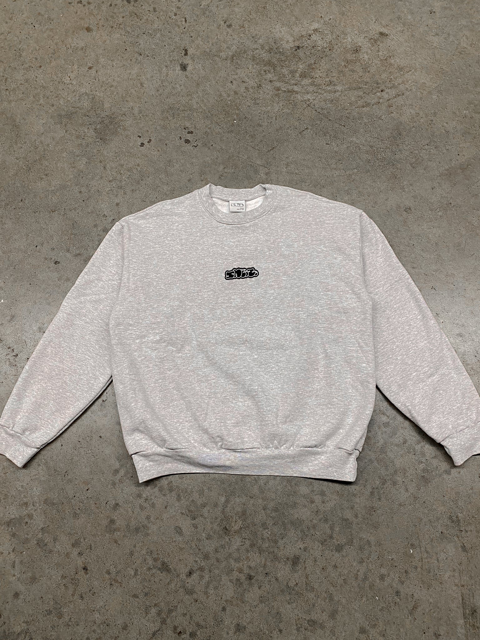 Sneeze Heather grey crewneck / medium