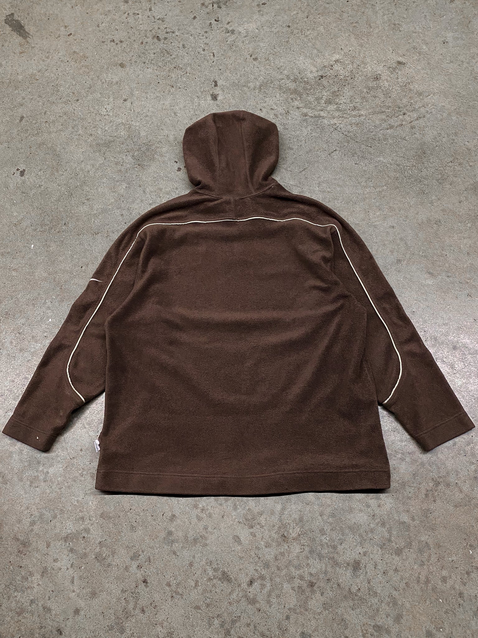 NIKE BROWN HOODED FLEECE / XLarge