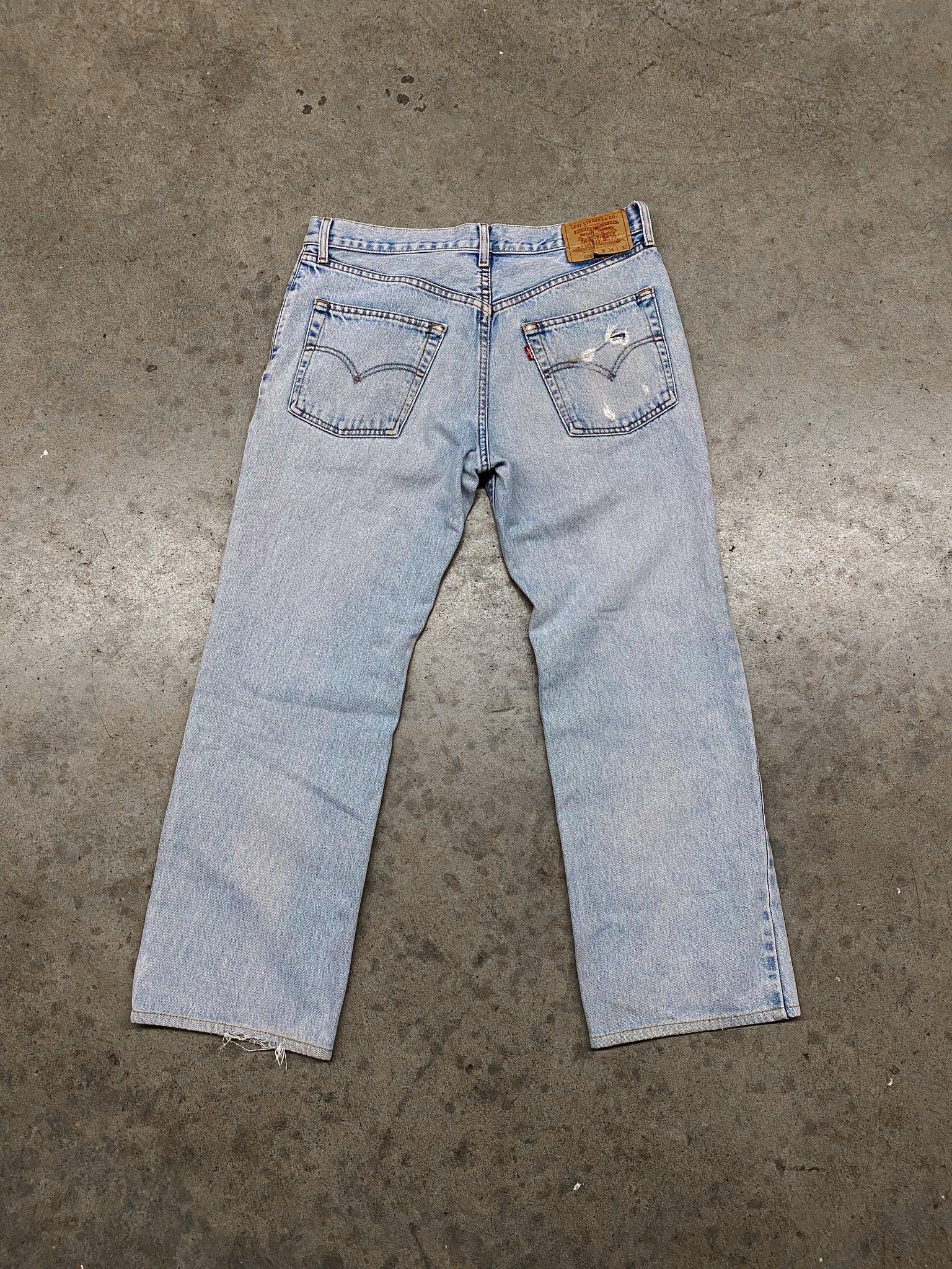 Levi's 505 Lightwash Denim / 34x28