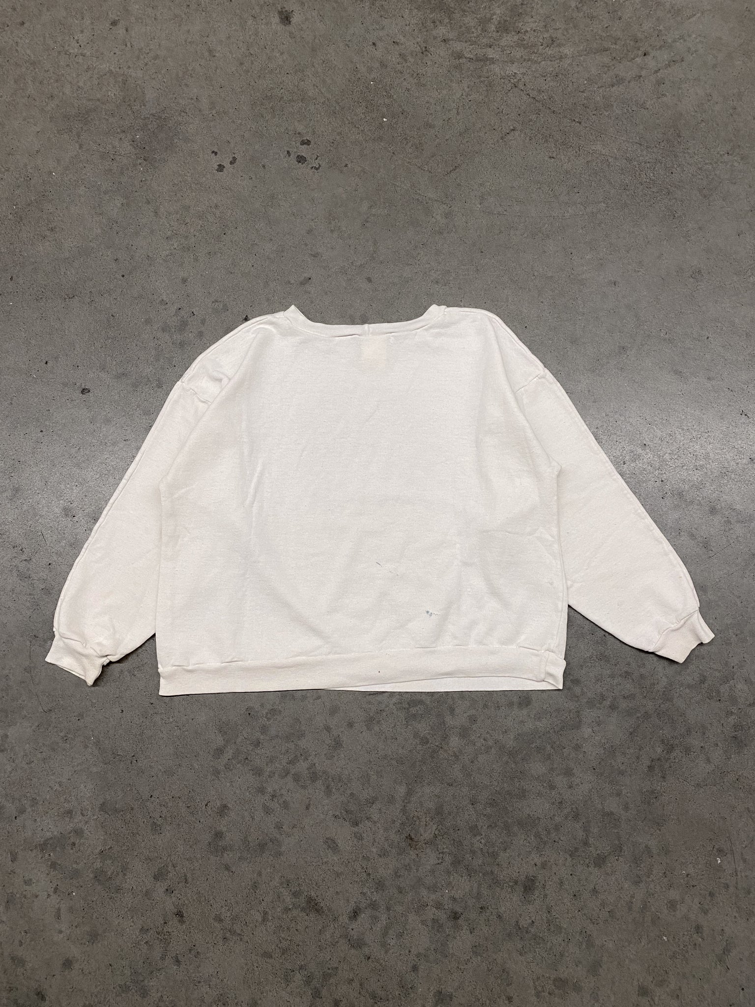 1960s BUCKWHEAT WHITE CREWNECK / Medium