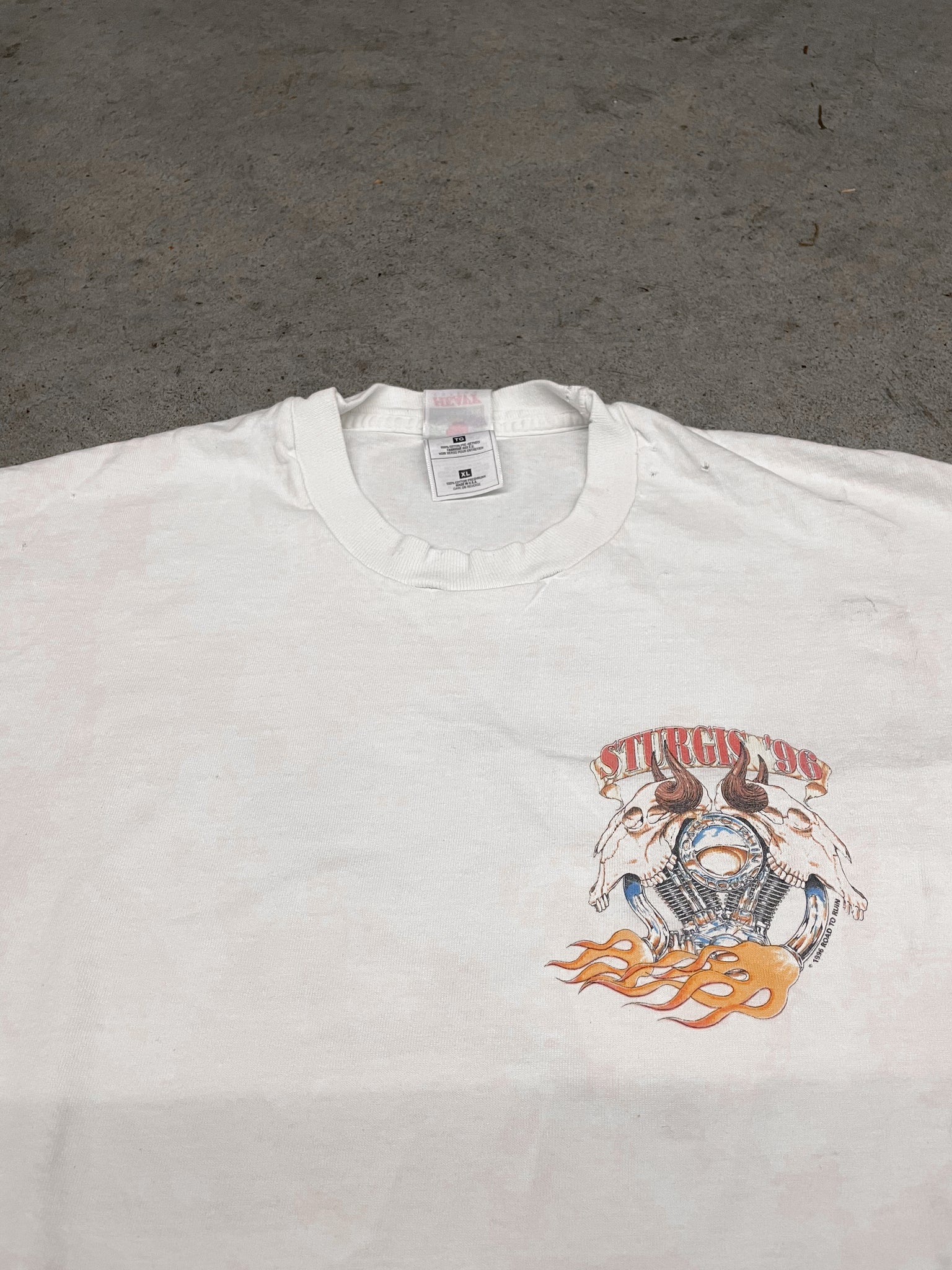 1996 STURGIS WHITE TEE / XLarge