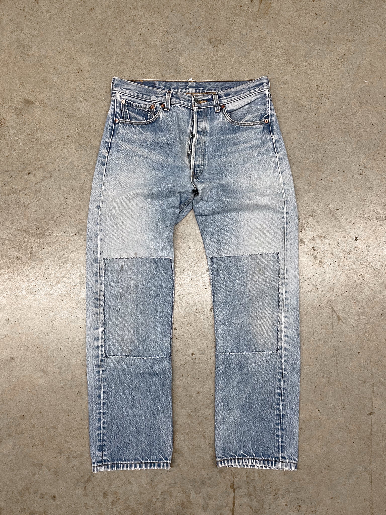 LEVI 501 PATCHED KNEES DENIM / 32X29