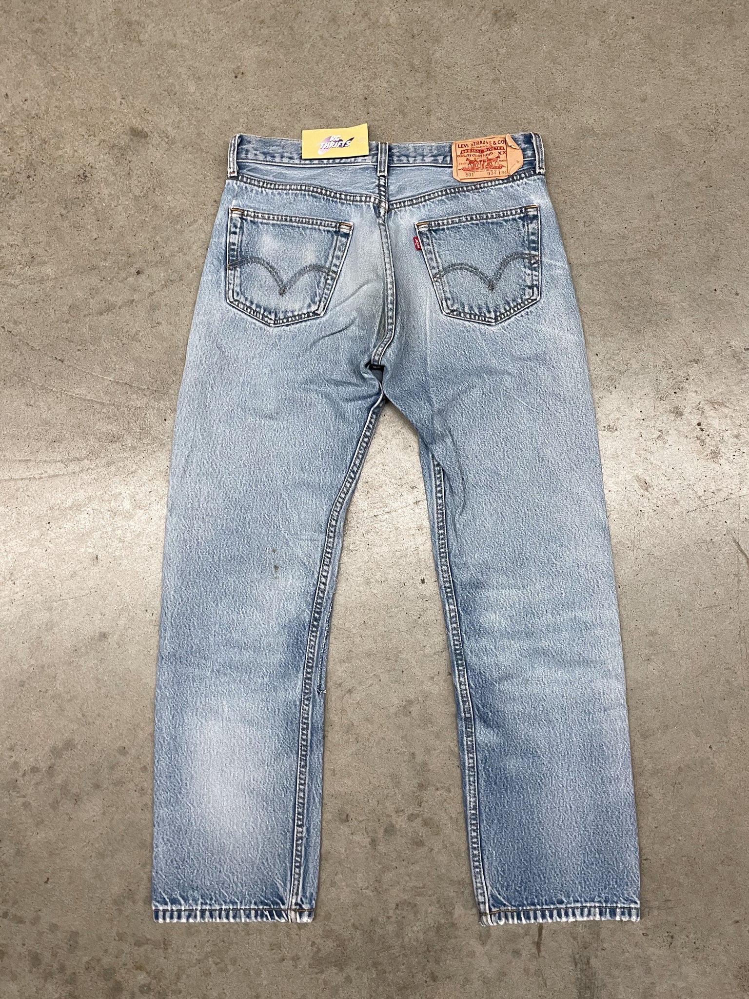 LEVI 501 PATCHED KNEES DENIM / 32X29