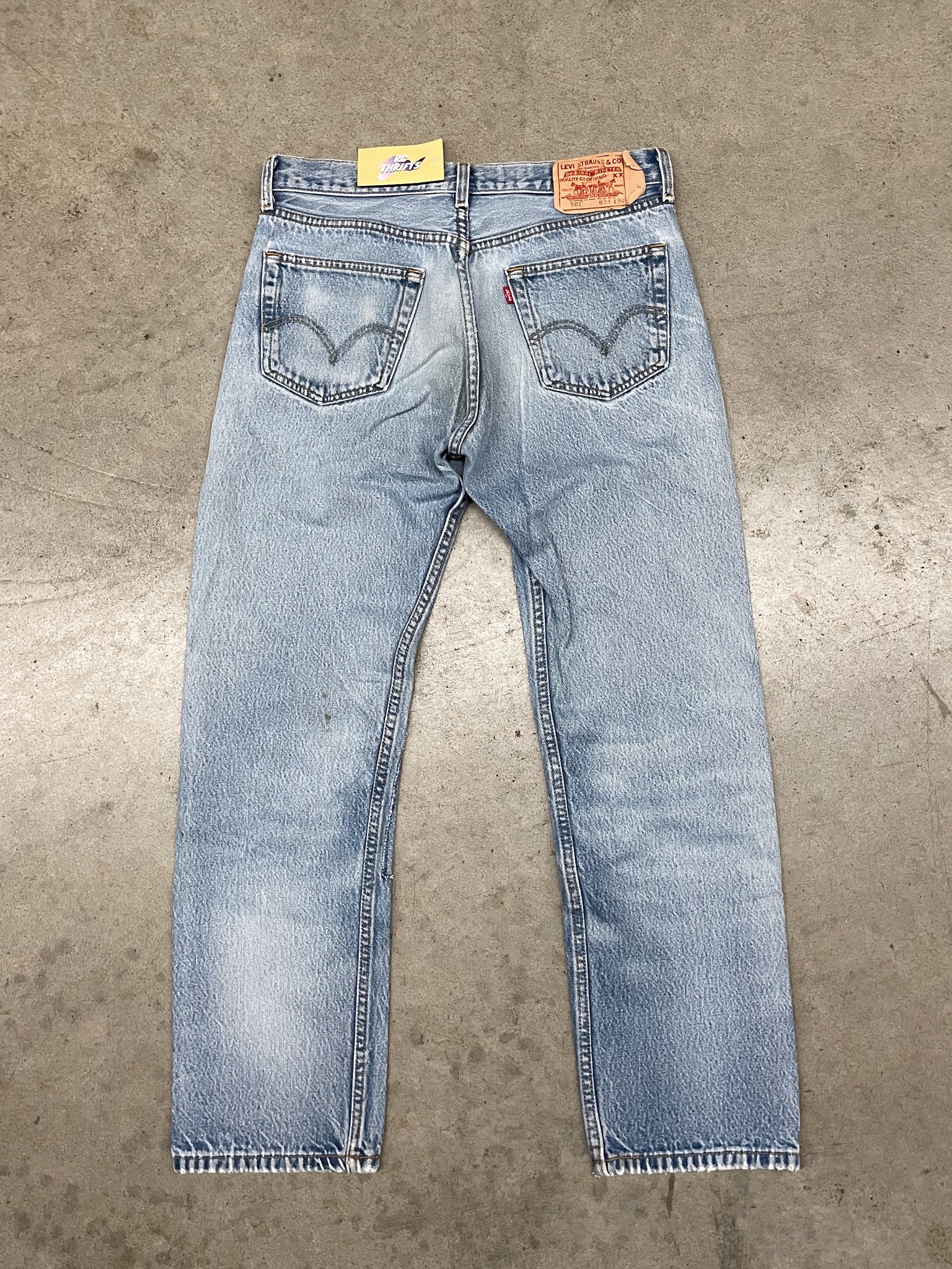 LEVI 501 PATCHED KNEES DENIM / 32X29