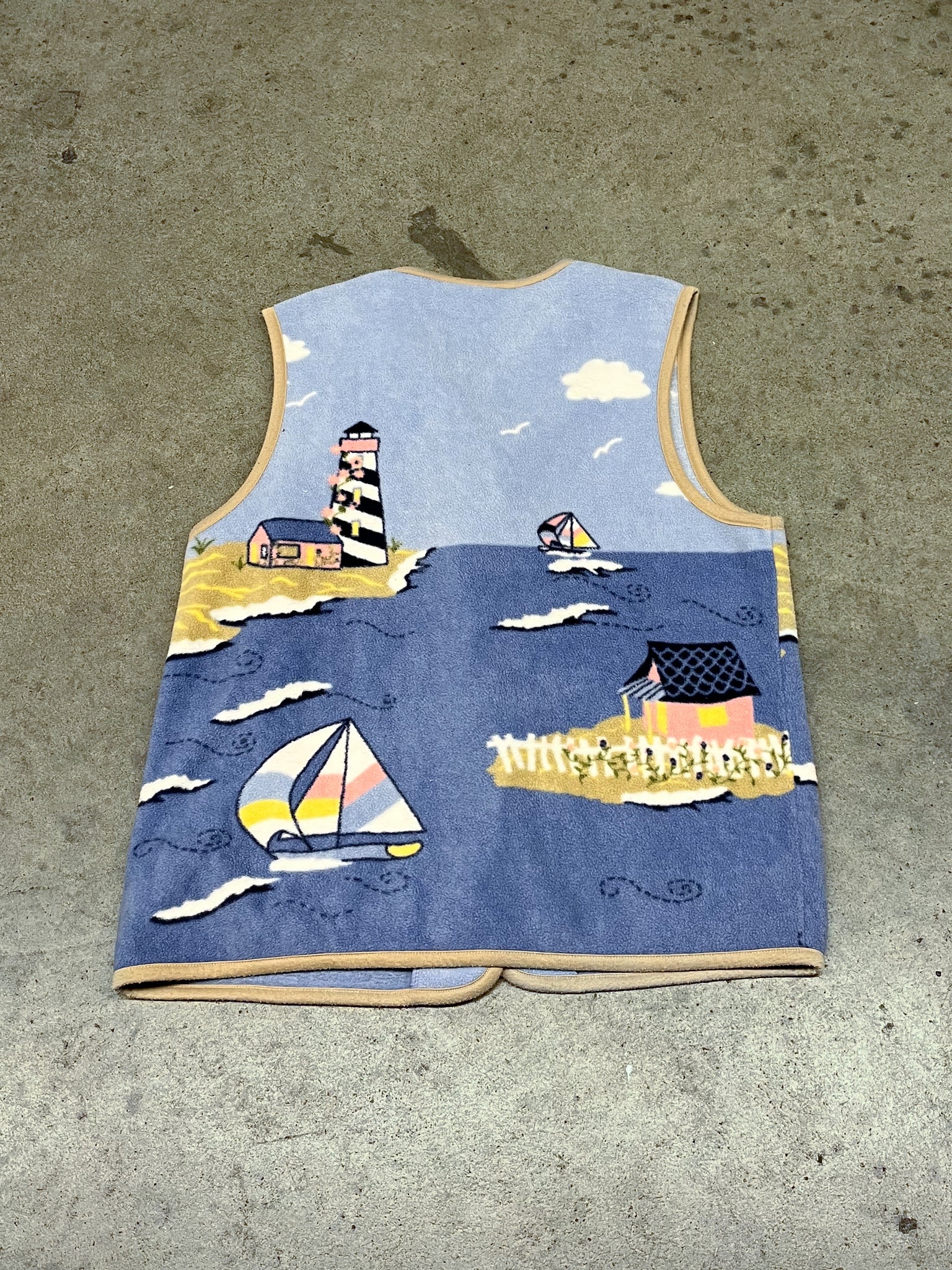 Northern Reflection Fleece Lighthouse Vest / LARGE