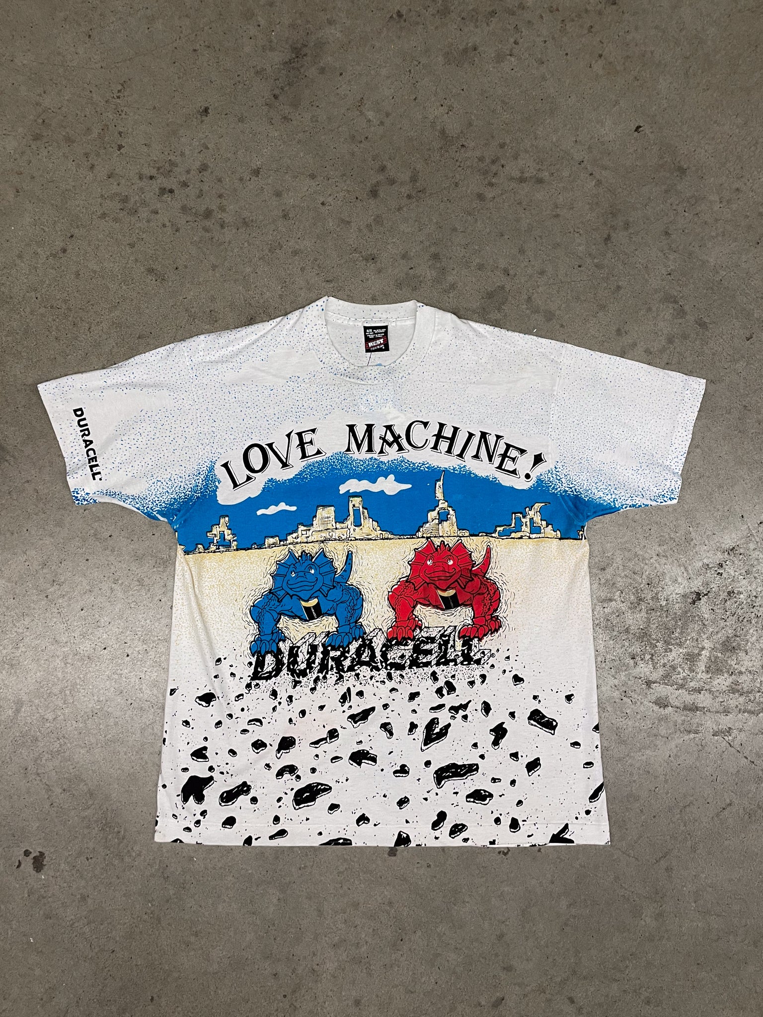 1990s AOP Duracell "Love Machine" Tee / XLARGE