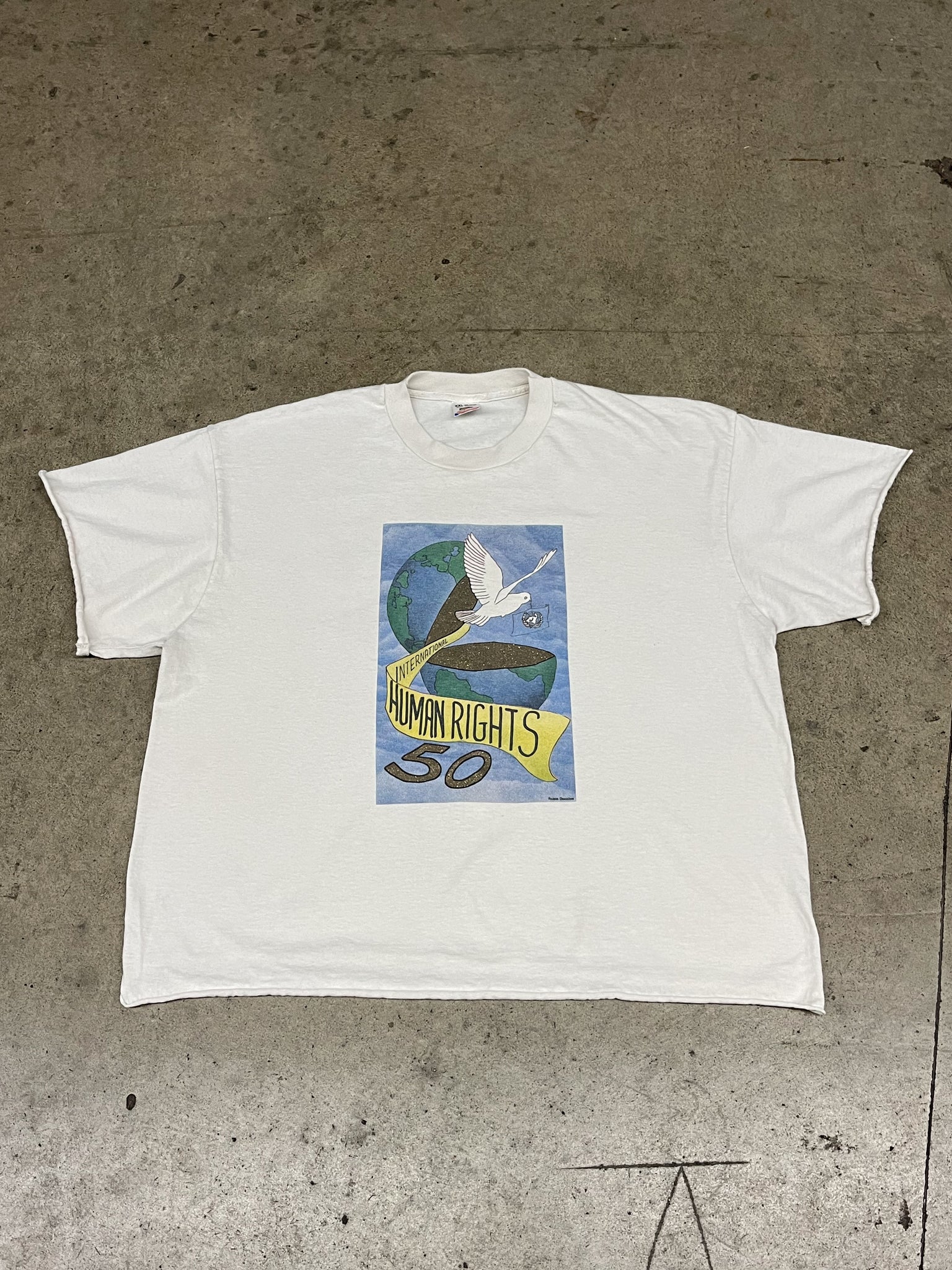 1998 Human Rights Cropped Tee / XXLARGE