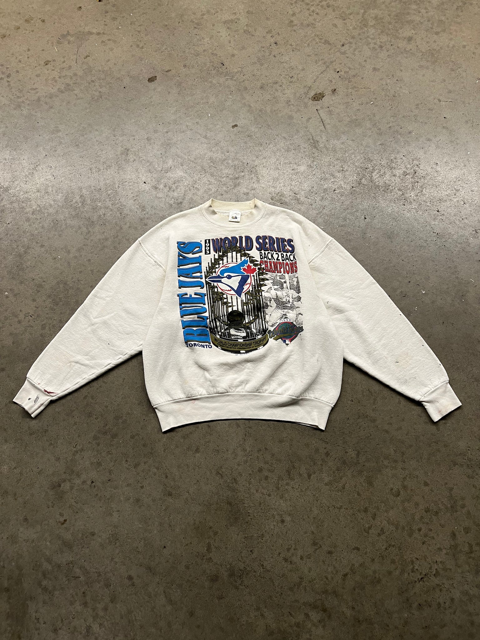 1993 BLUE JAYS CHAMPS CREWNECK / Large