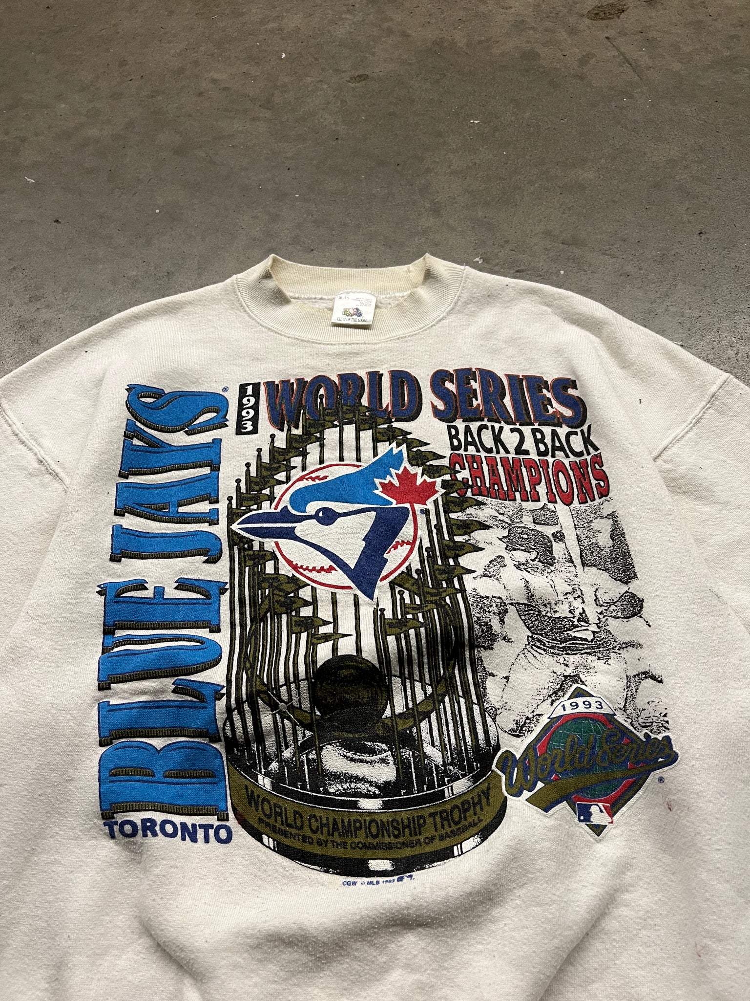 1993 BLUE JAYS CHAMPS CREWNECK / Large