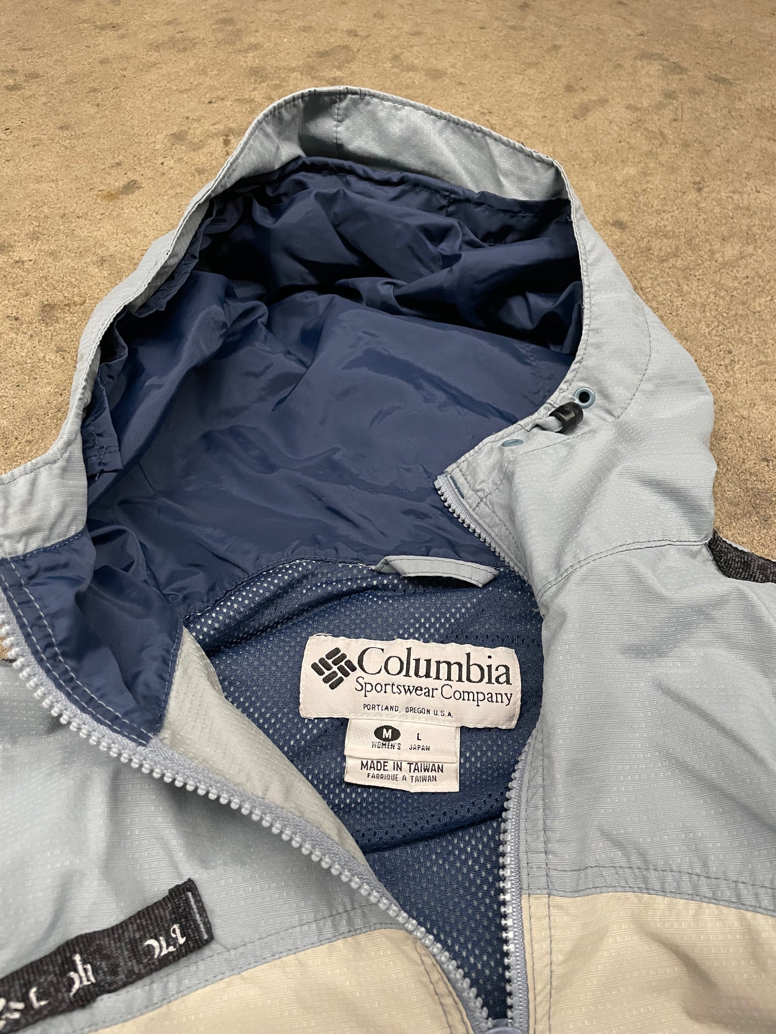 Columbia Triple Blue Rain Jacket / MEDIUM