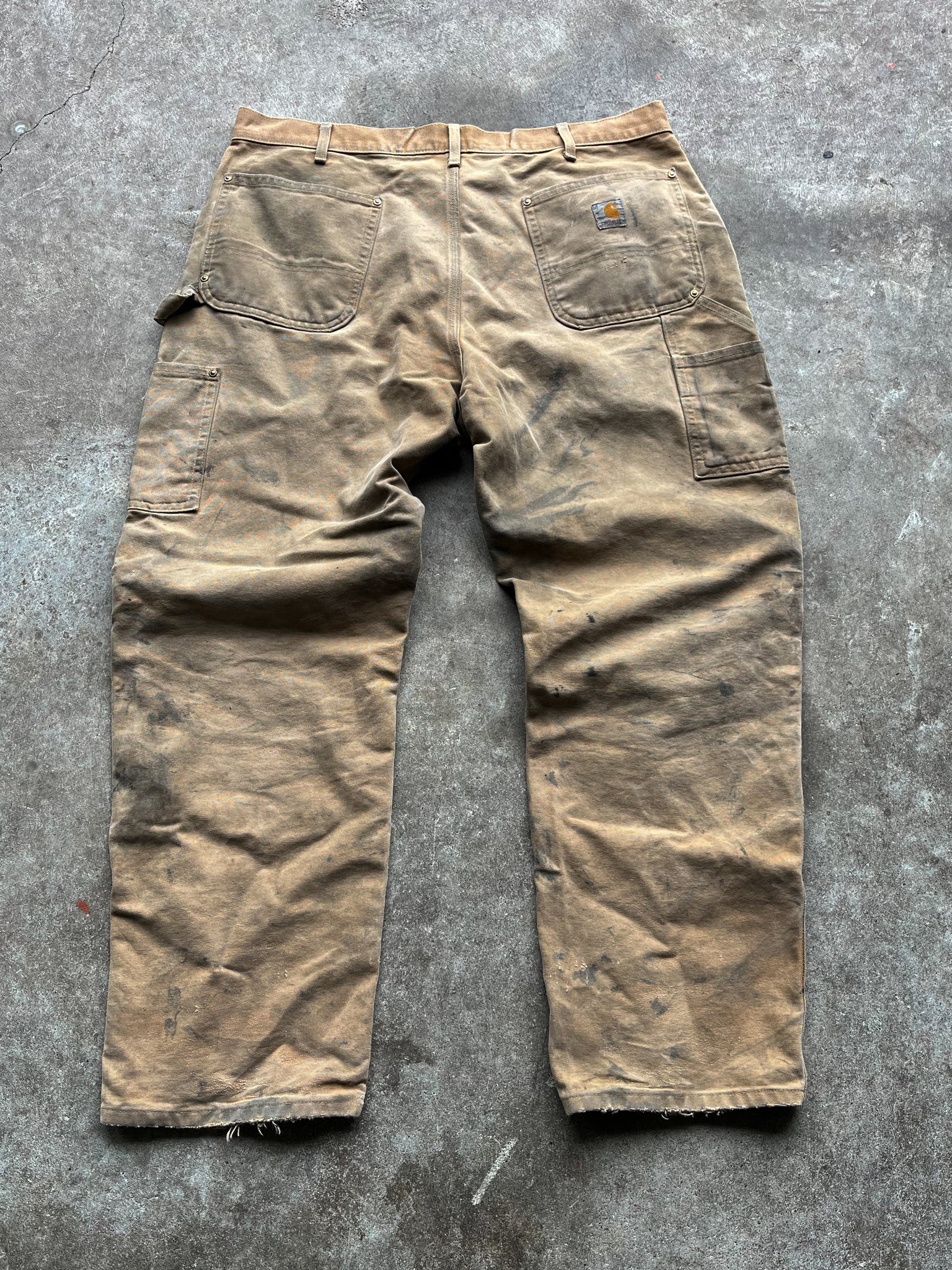 1990s Carhartt Distressed Double Knee Pants / 38x30